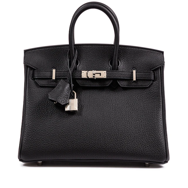 Black Togo Birkin 25 Palladium Hardware, 2025