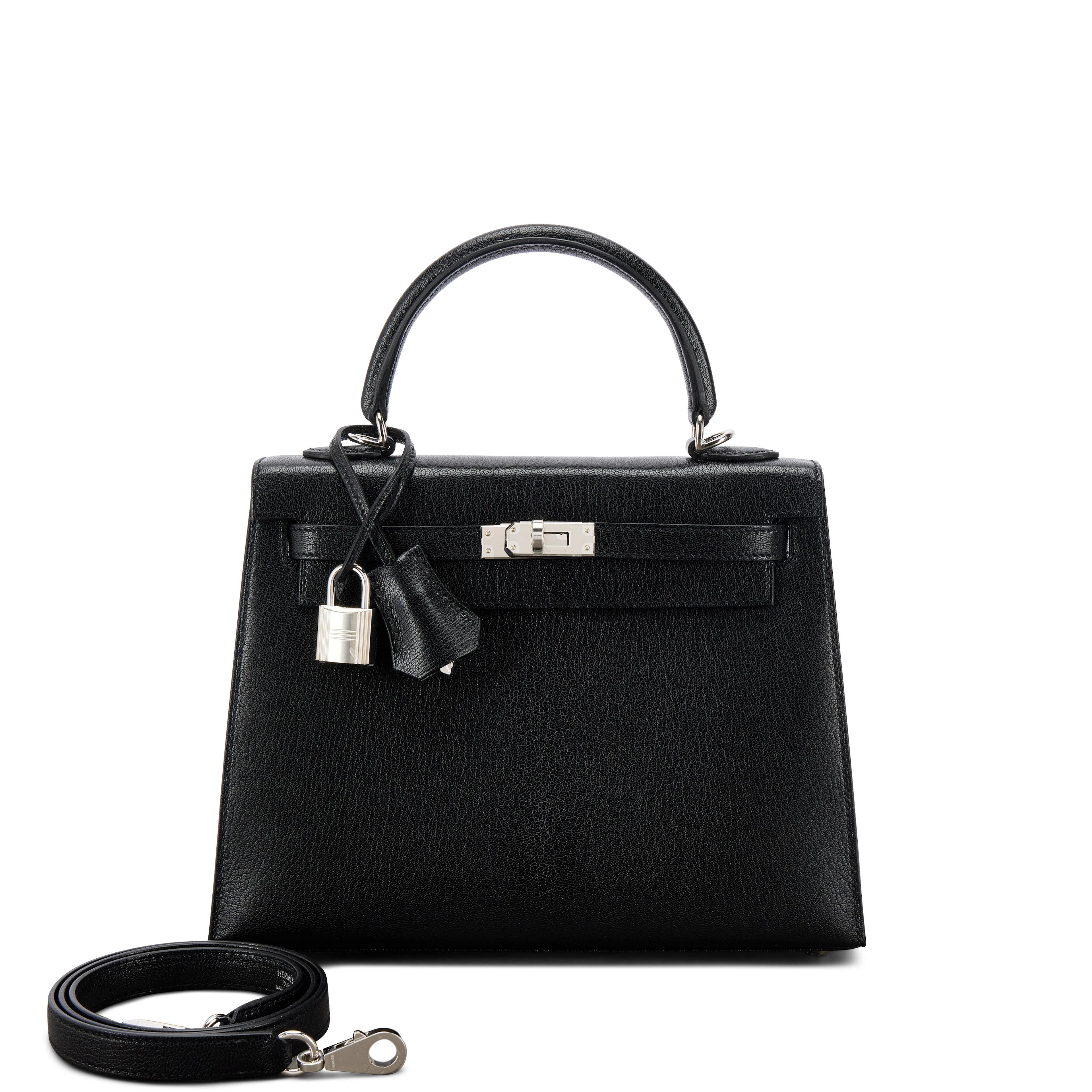 Black Chèvre Chamkila Kelly 25 Sellier Palladium Hardware, 2025
