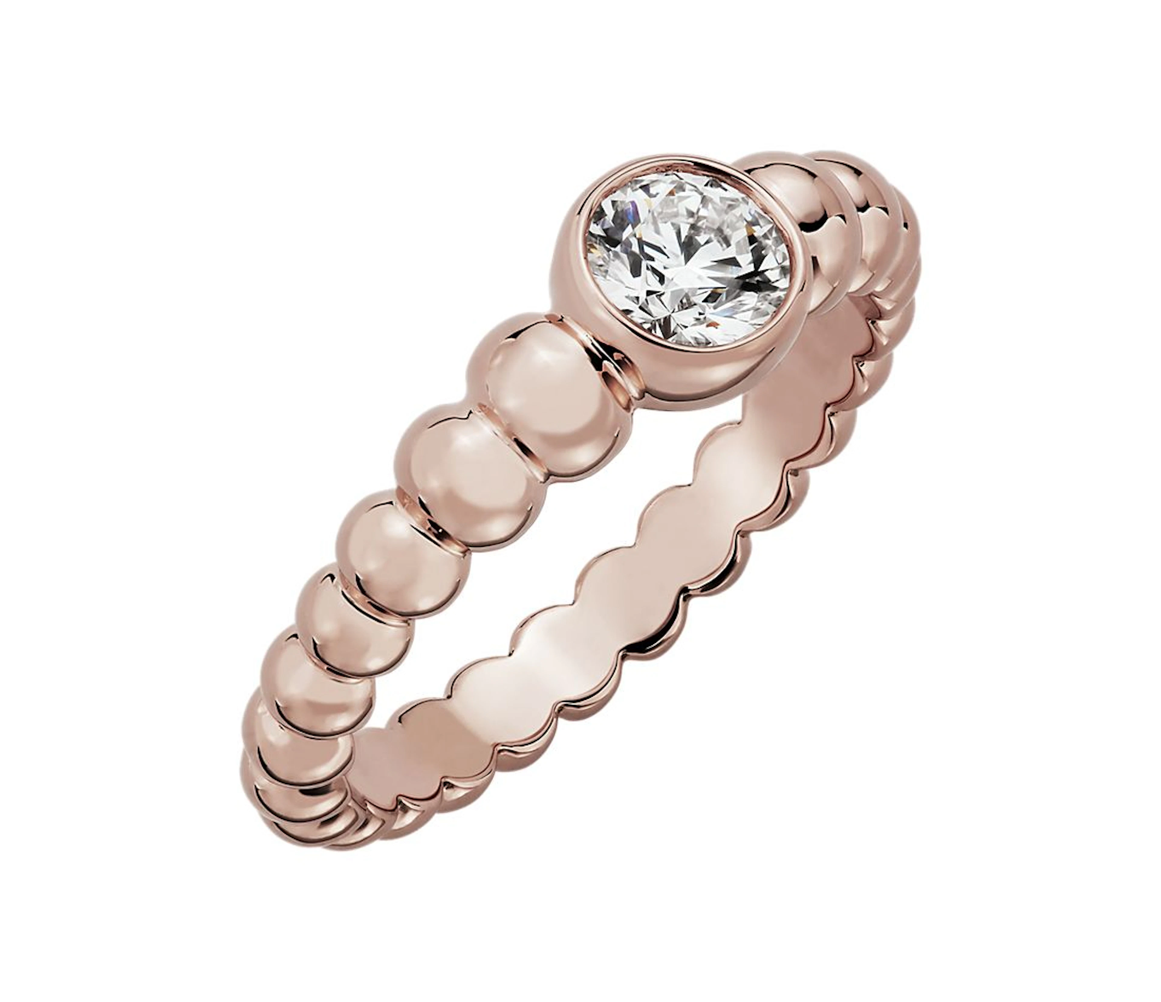 Beaded Solitaire Ring I