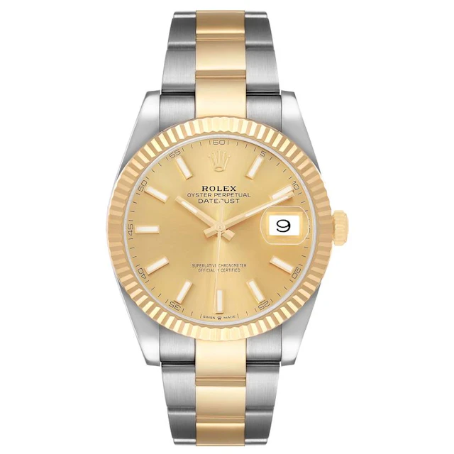 Datejust (Reference 126333). A 41mm stainless steel yellow gold automatic