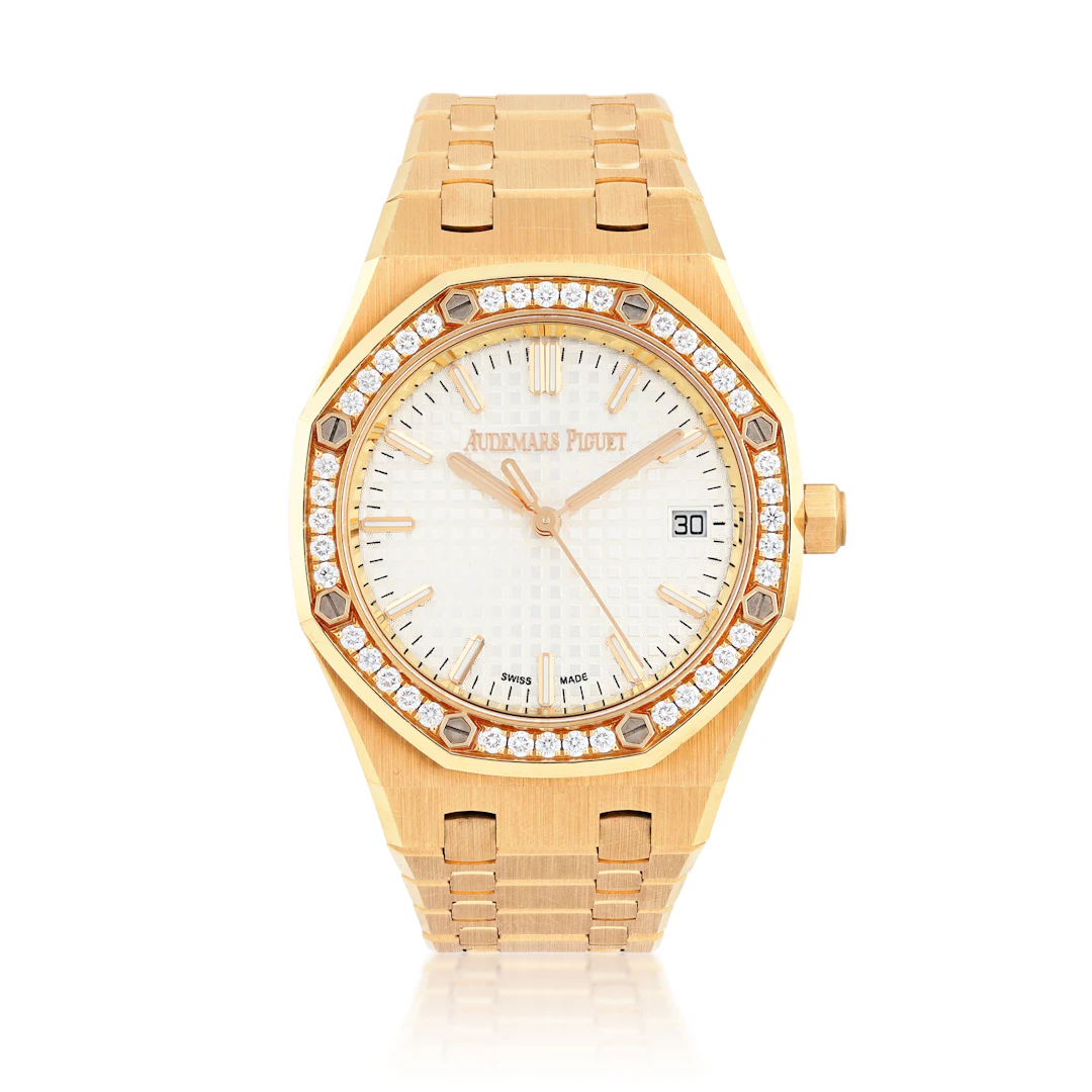 Royal Oak, reference 77451OR.ZZ.1361OR.03, pink gold wristwatch with