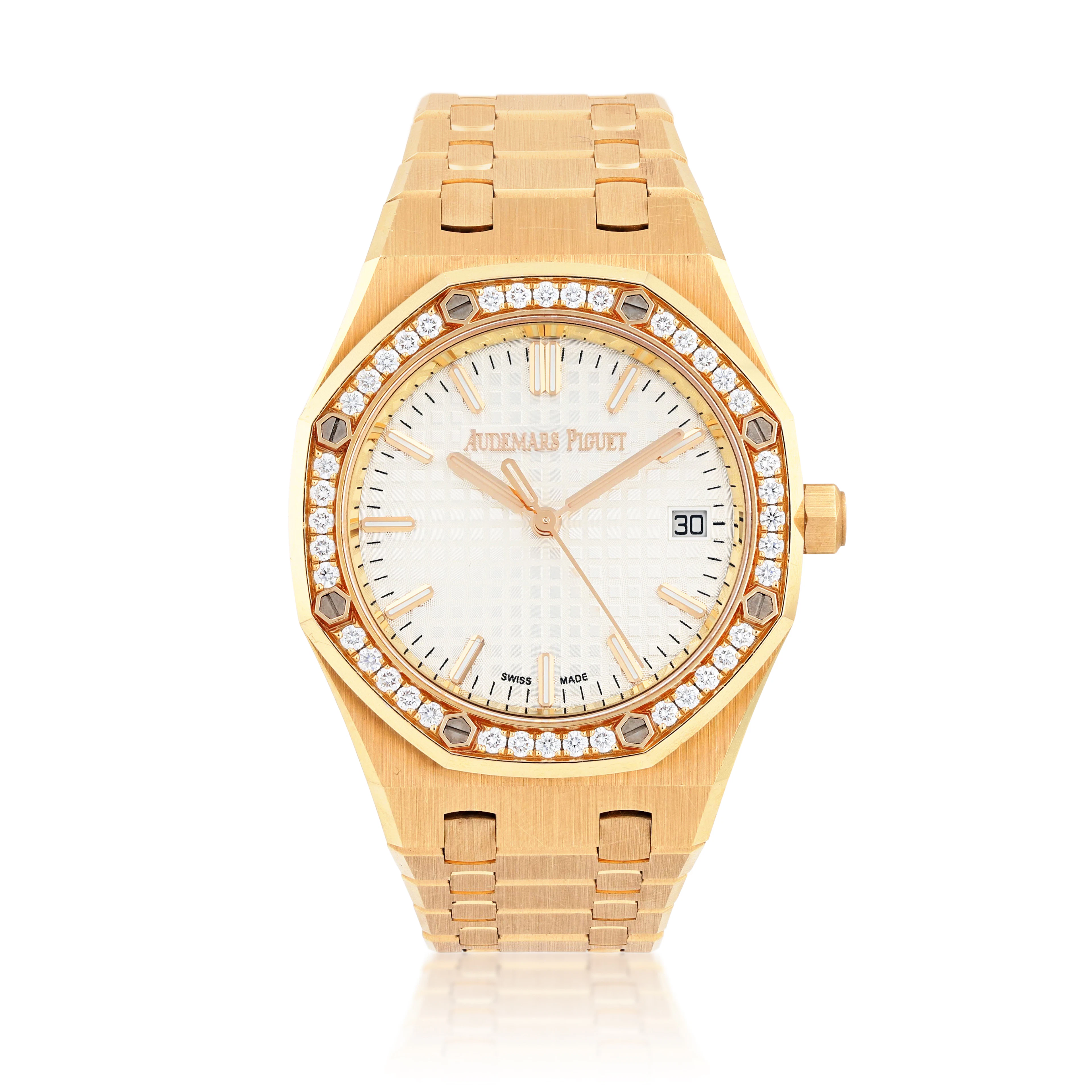 Royal Oak, reference 77451OR.ZZ.1361OR.03, pink gold wristwatch with