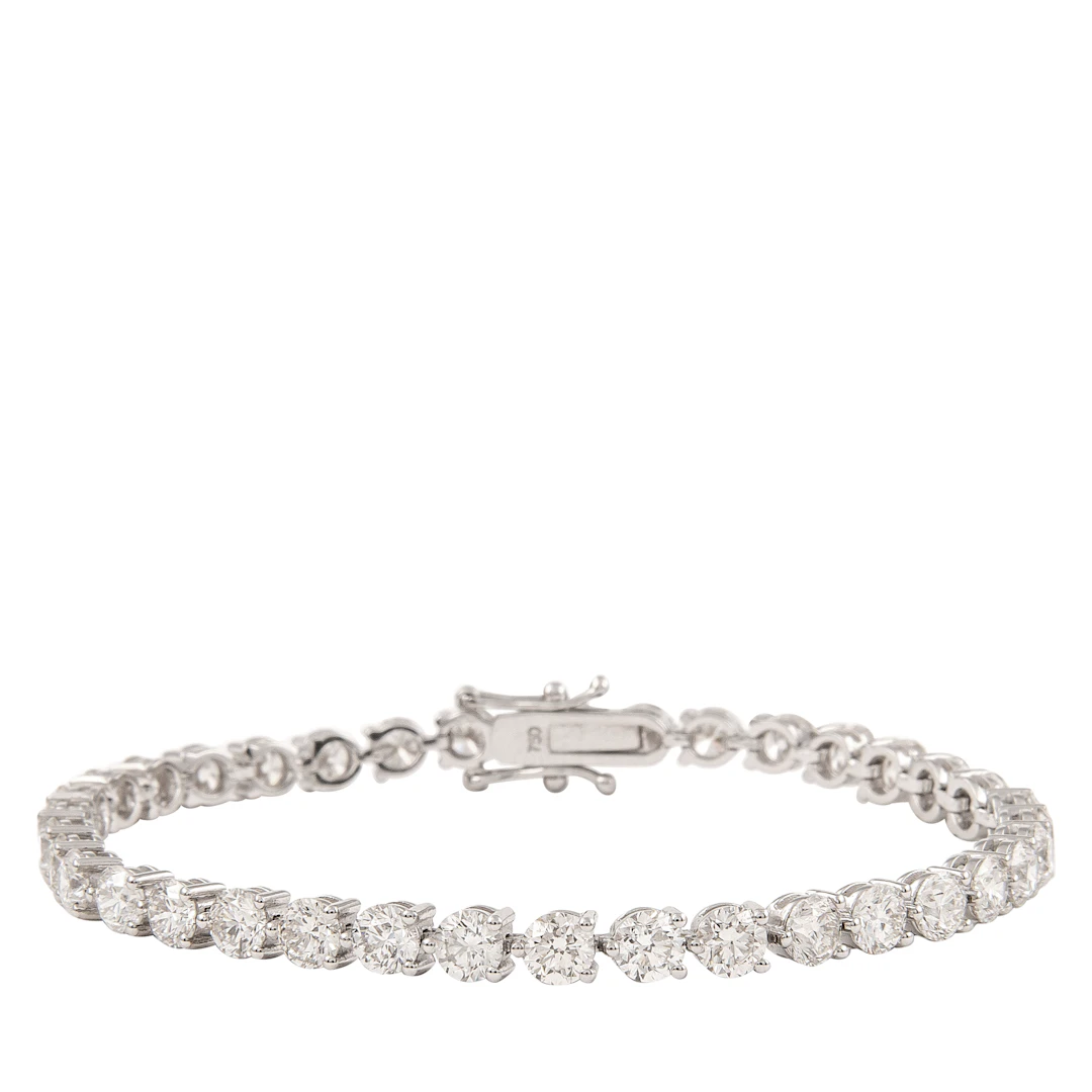 White Gold and 10.85ctw Diamond Tennis Bracelet
