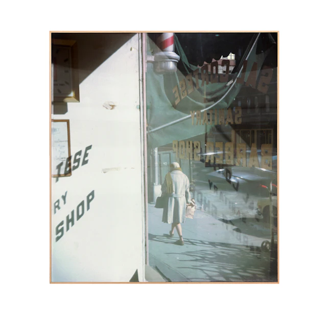 New York, New York, 1974 [Barber Shop Window]