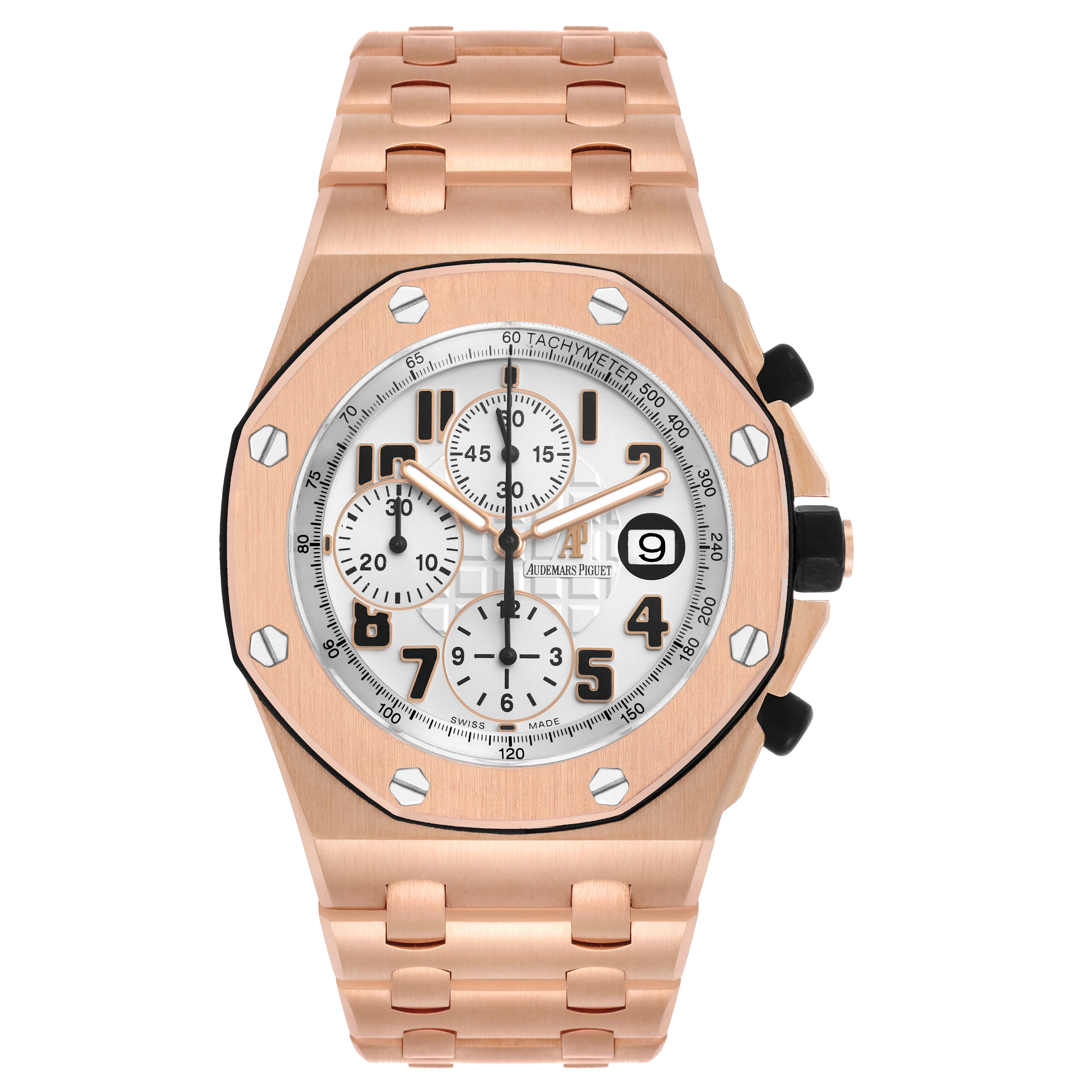 Royal Oak Offshore (Reference 26170OR.OO.1000OR.01). A 42mm rose gold
