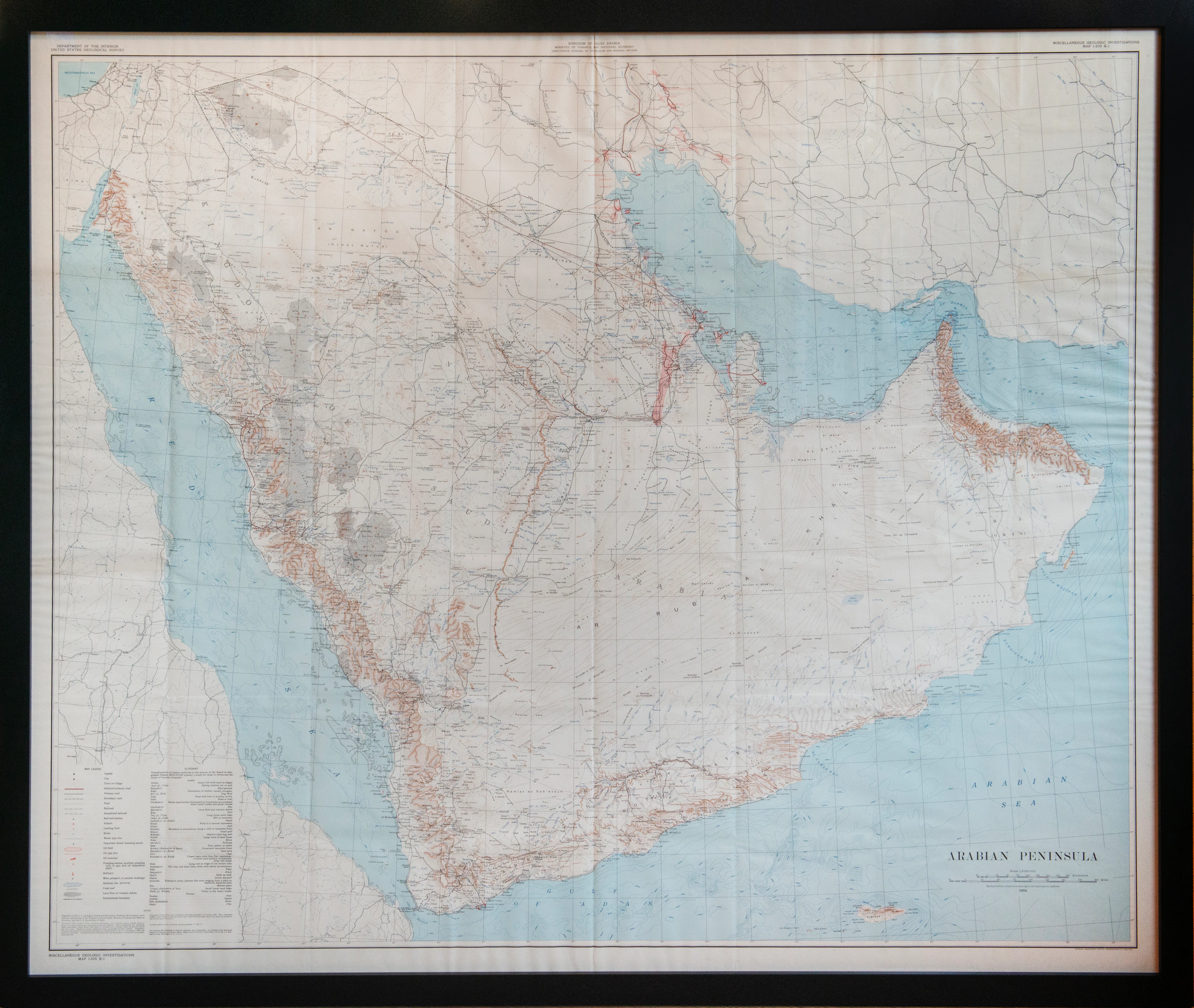 Map of the Arabian Peninsula