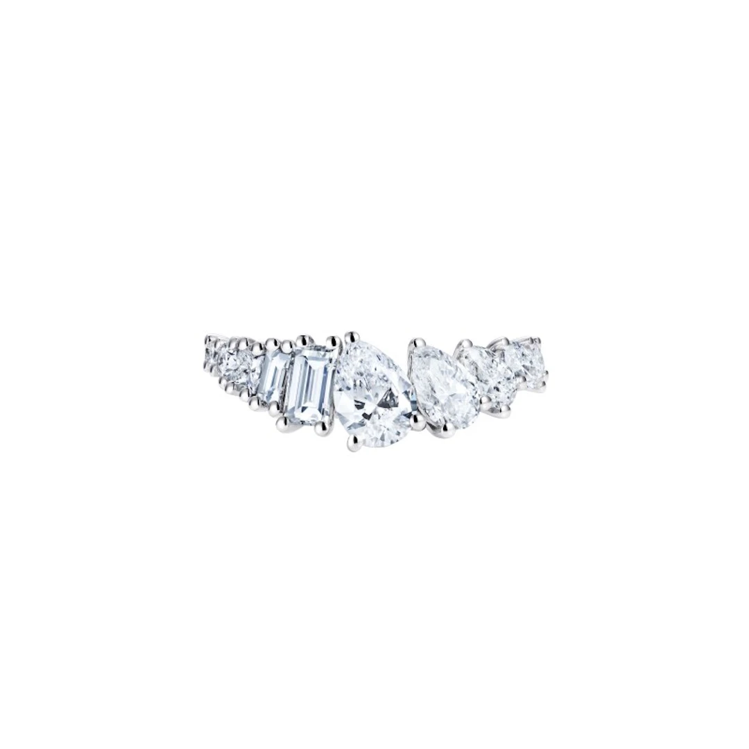 High Stream Wave Ring