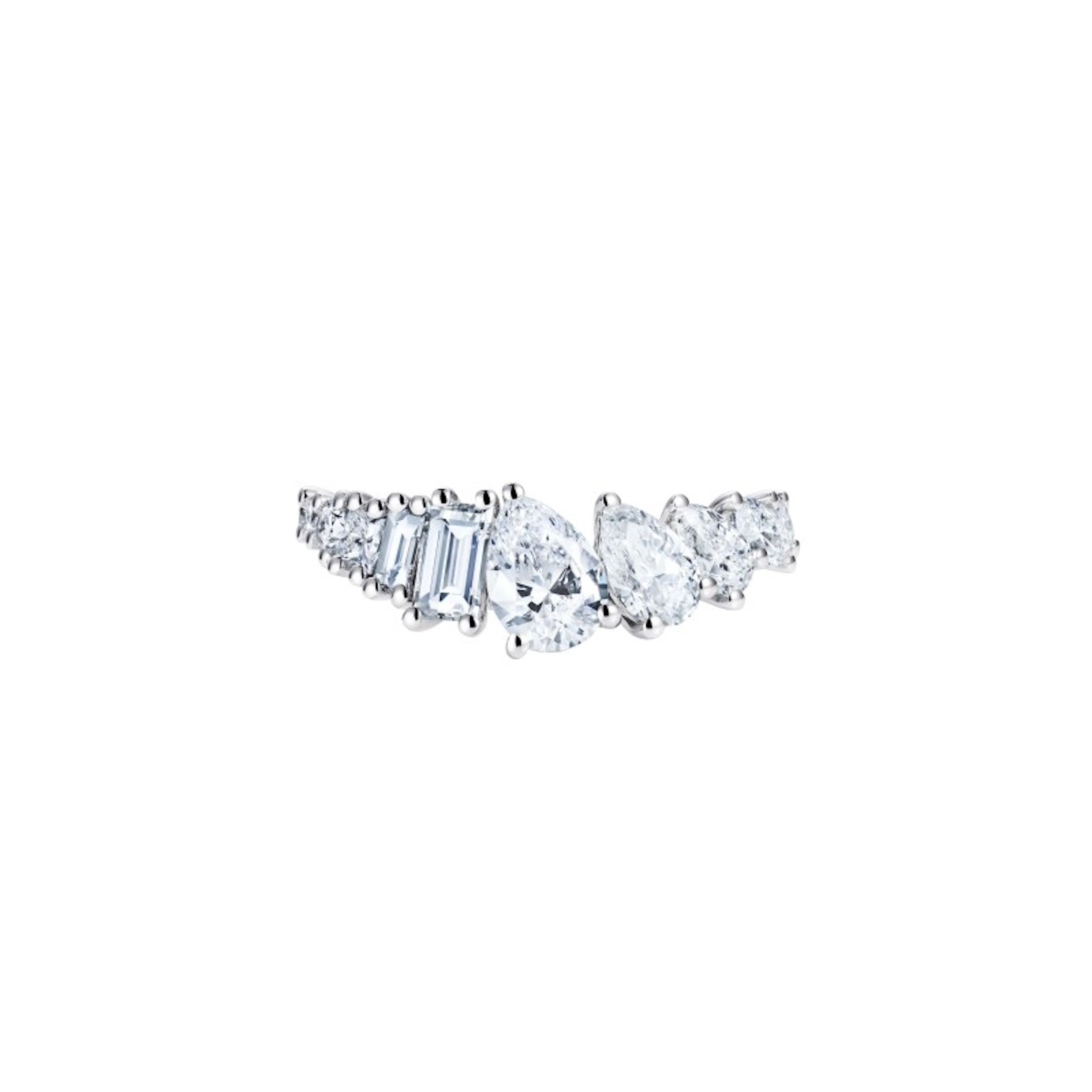High Stream Wave Ring