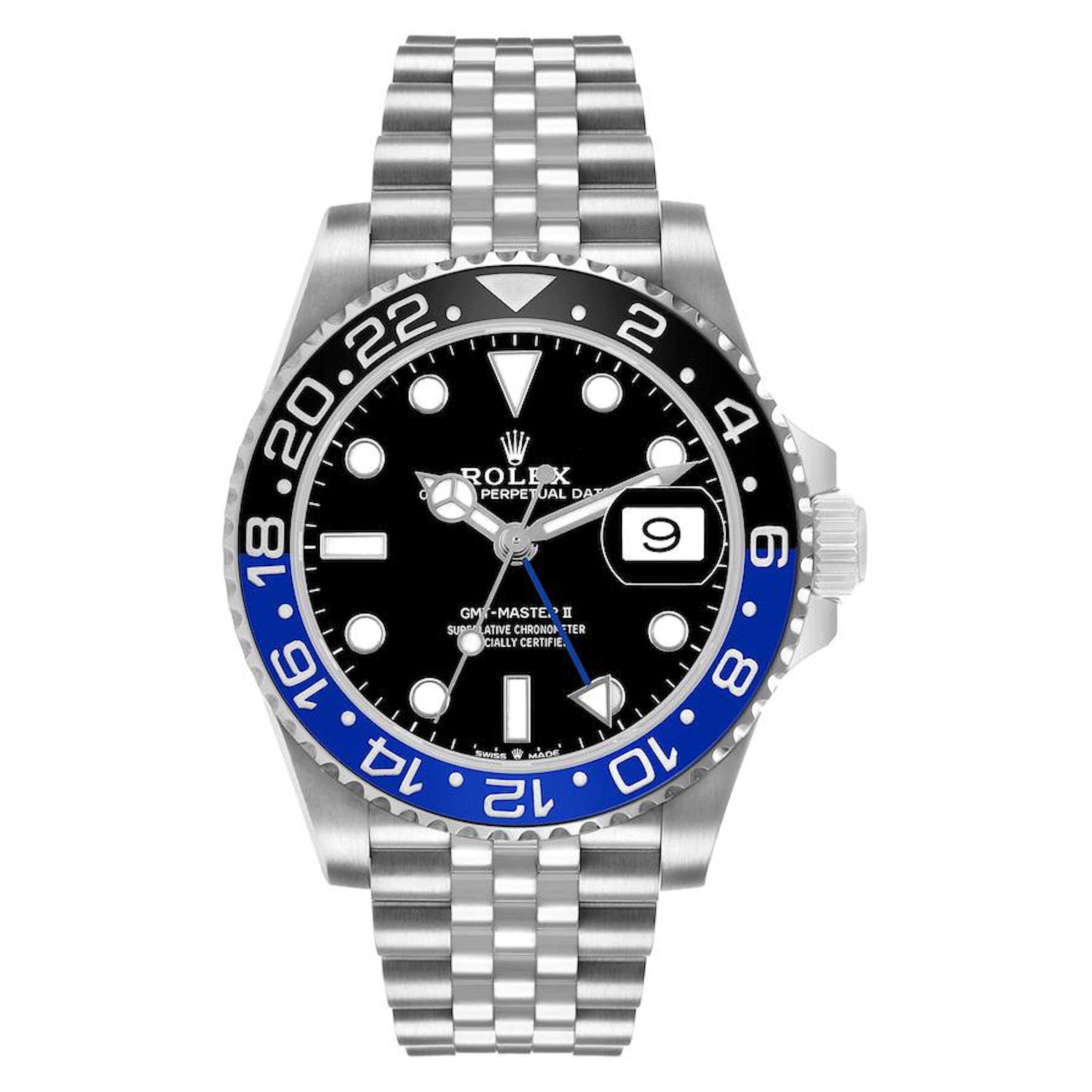 GMT-Master II 'Batgirl' (Reference 126710BLNR). A 40mm stainless steel