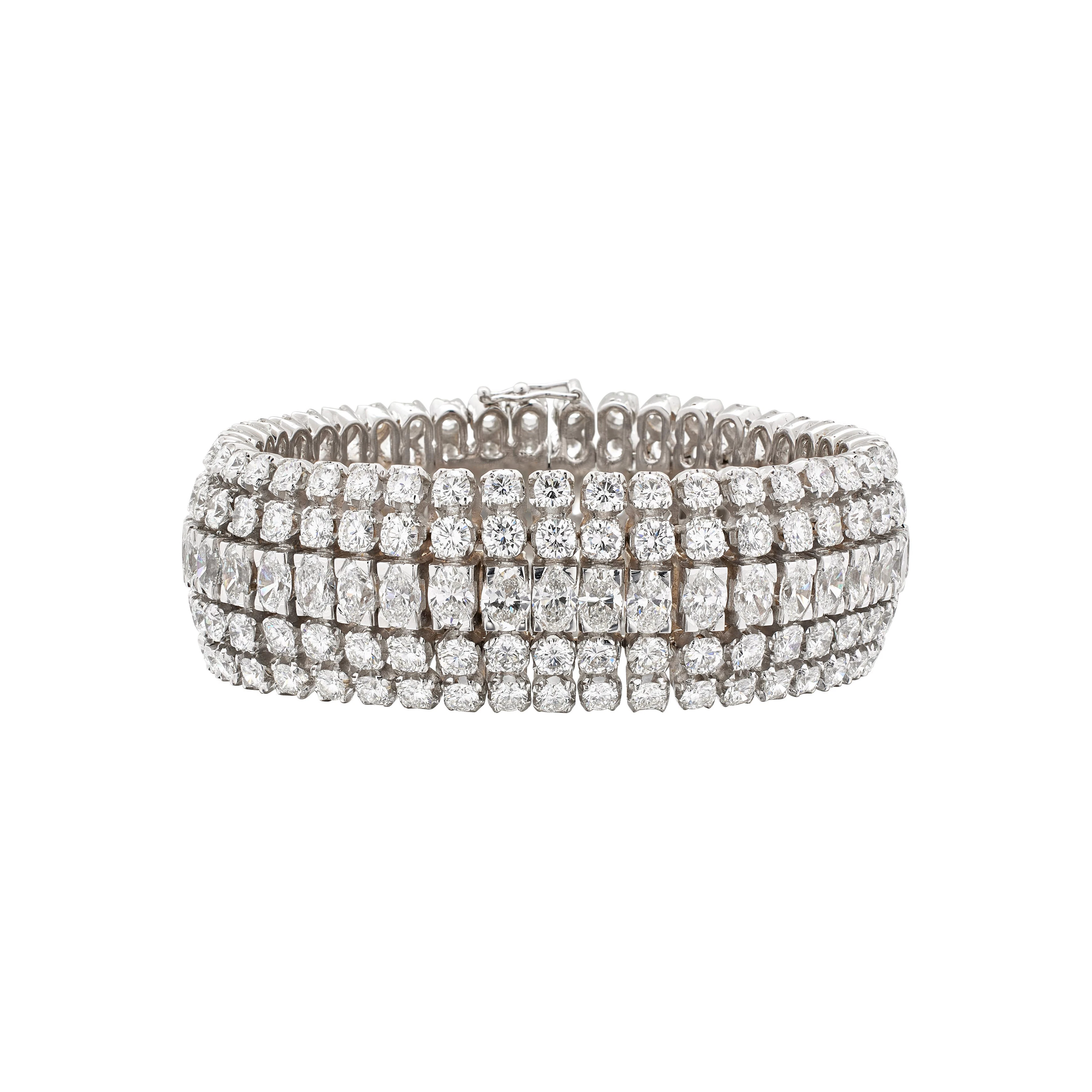 White Gold and Diamond Bracelet