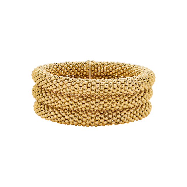 Vintage Gold Three Row Bracelet
