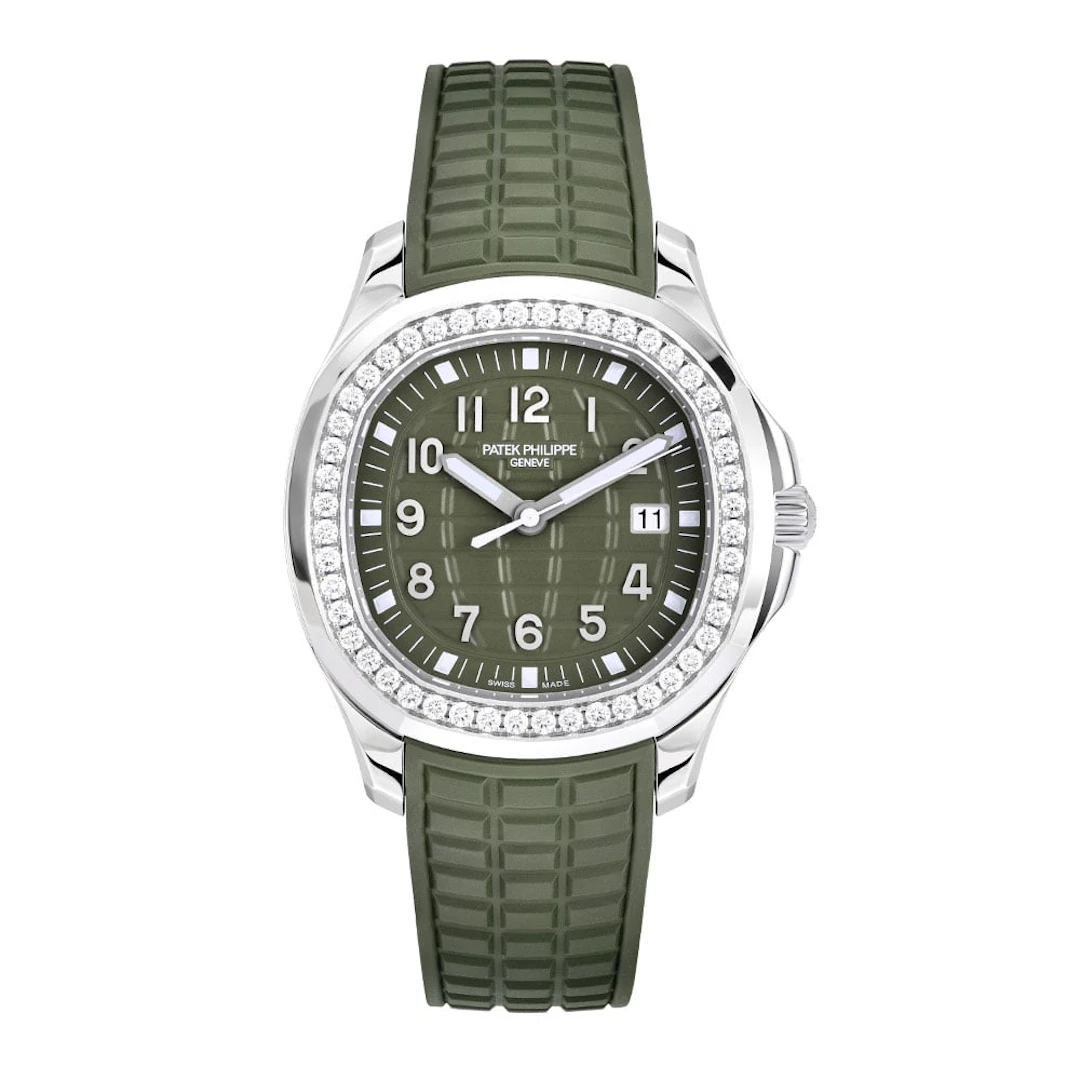 Aquanaut (Reference 5267/200A-011). A 38mm stainless steel diamond-set