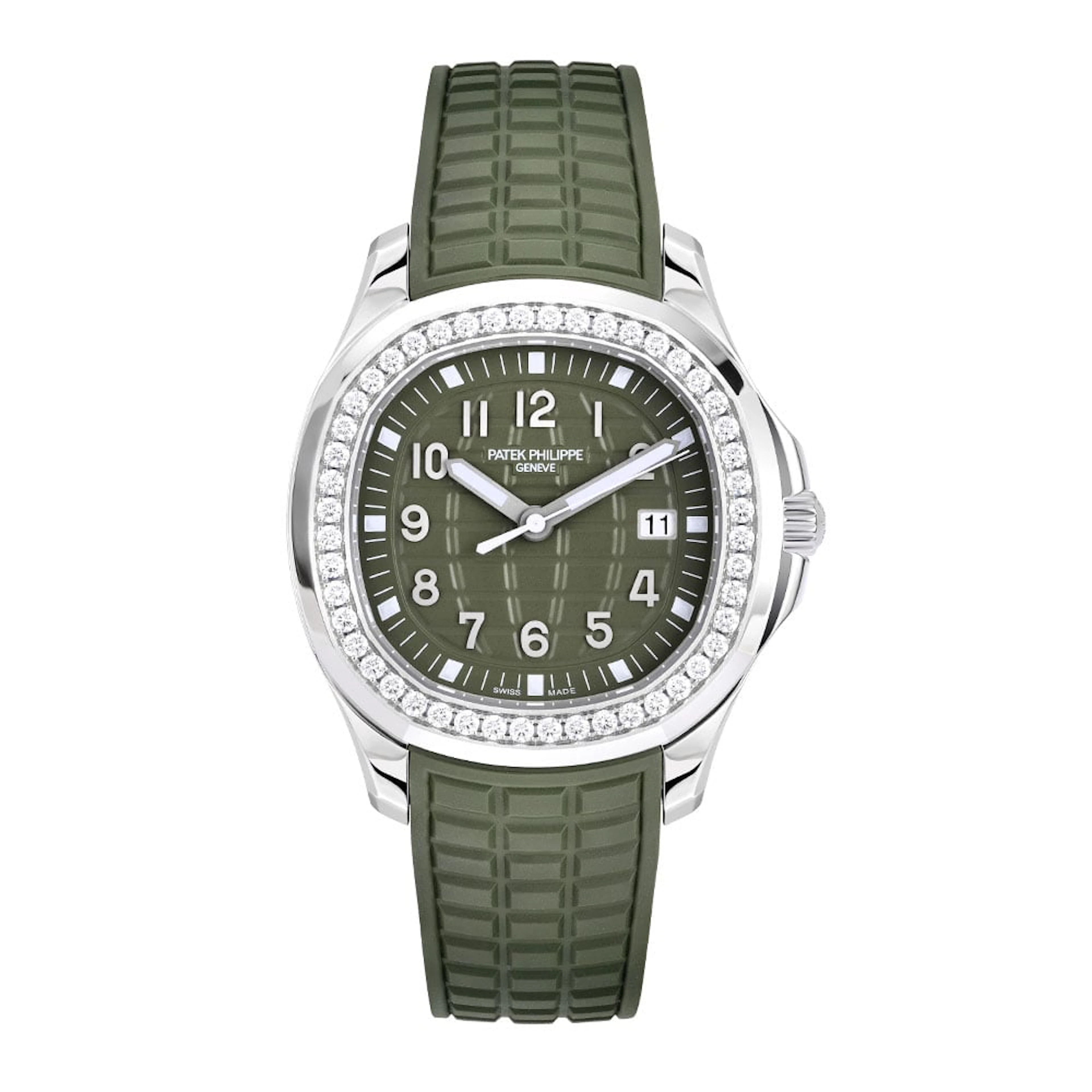 Aquanaut (Reference 5267/200A-011). A 38mm stainless steel diamond-set