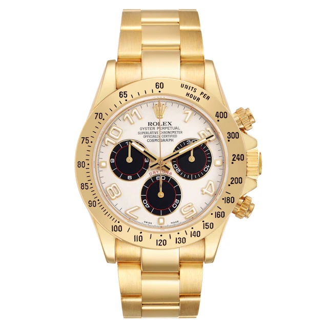 Cosmograph Daytona (Reference 116528). A 40mm yellow gold automatic