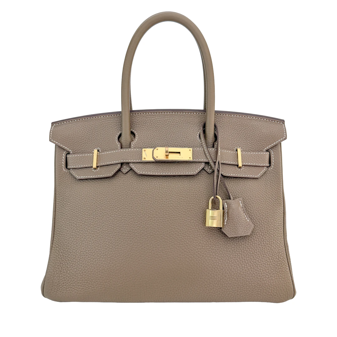 Etoupe Togo Birkin 30 Gold Hardware, 2012