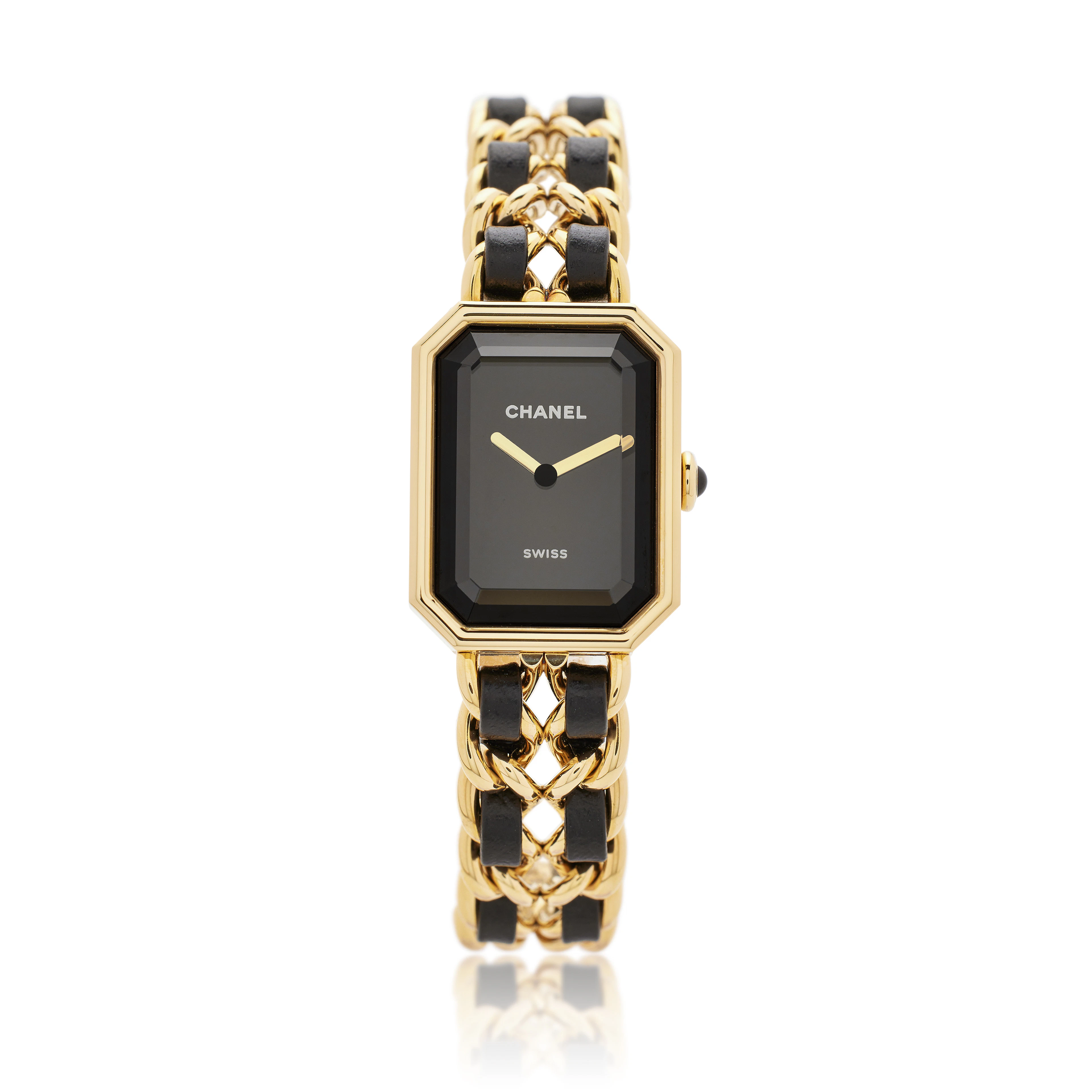 Première (Reference H6951). A 26mm yellow gold plated steel quartz