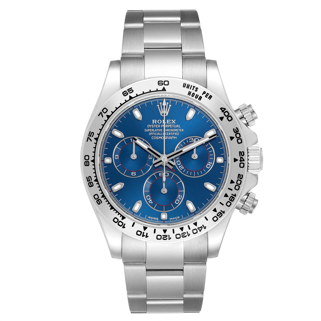 Cosmograph Daytona (Reference 116509). A 40mm white gold automatic