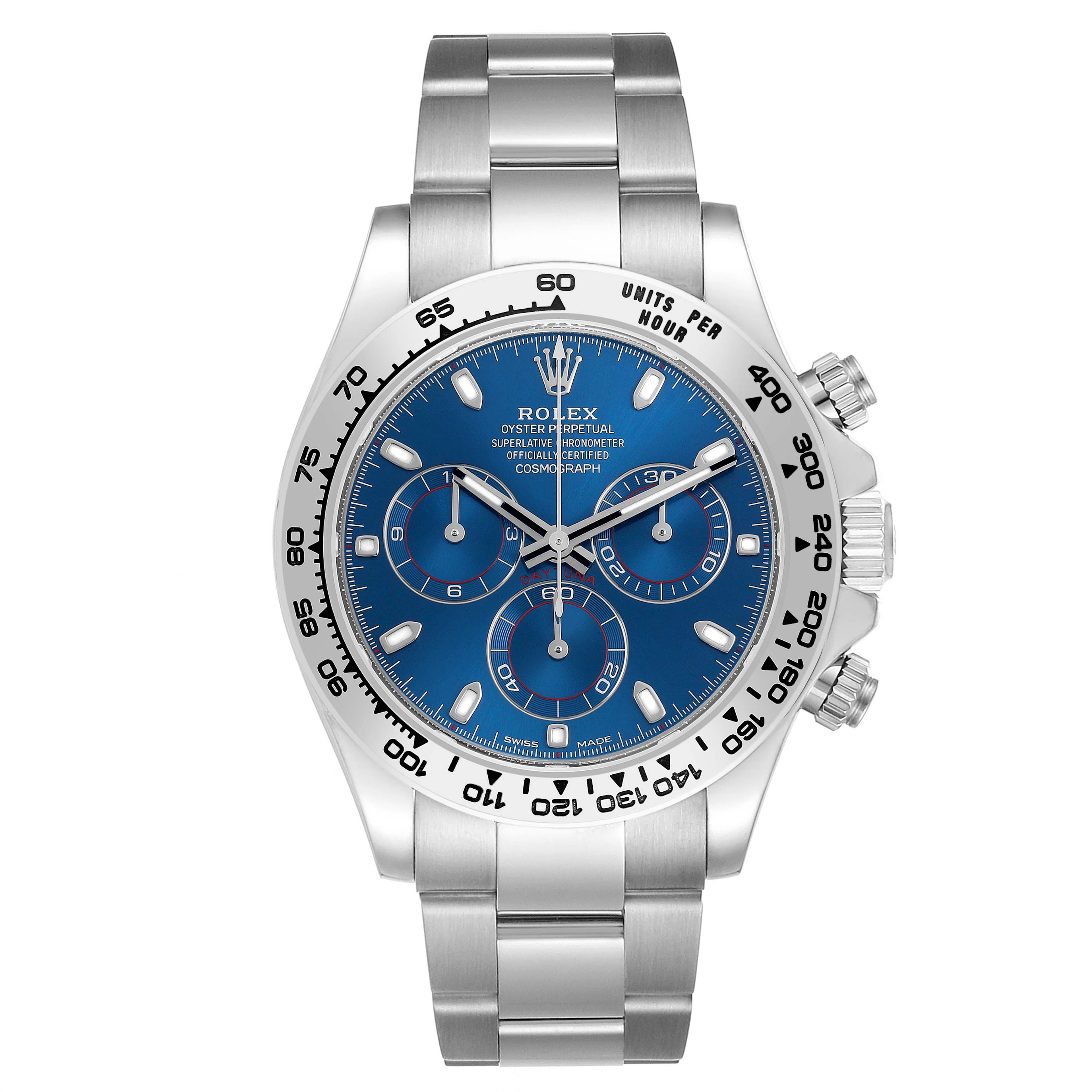 Cosmograph Daytona (Reference 116509). A 40mm white gold automatic