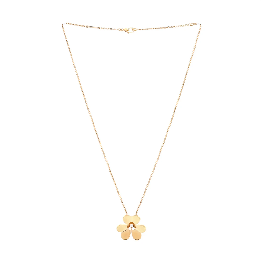 Gold and Diamond Frivole Large Pendant Necklace