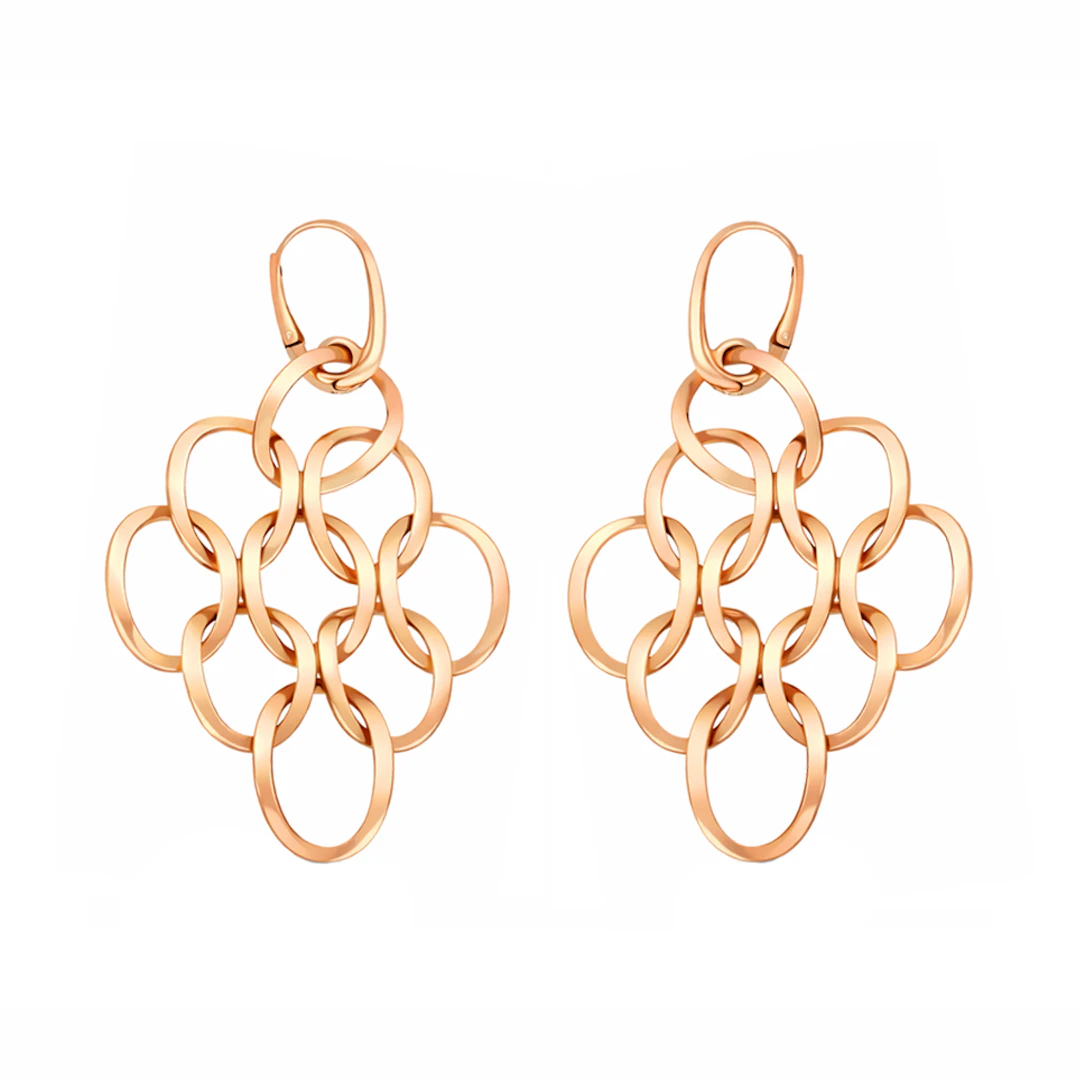 Gold Link Earrings
