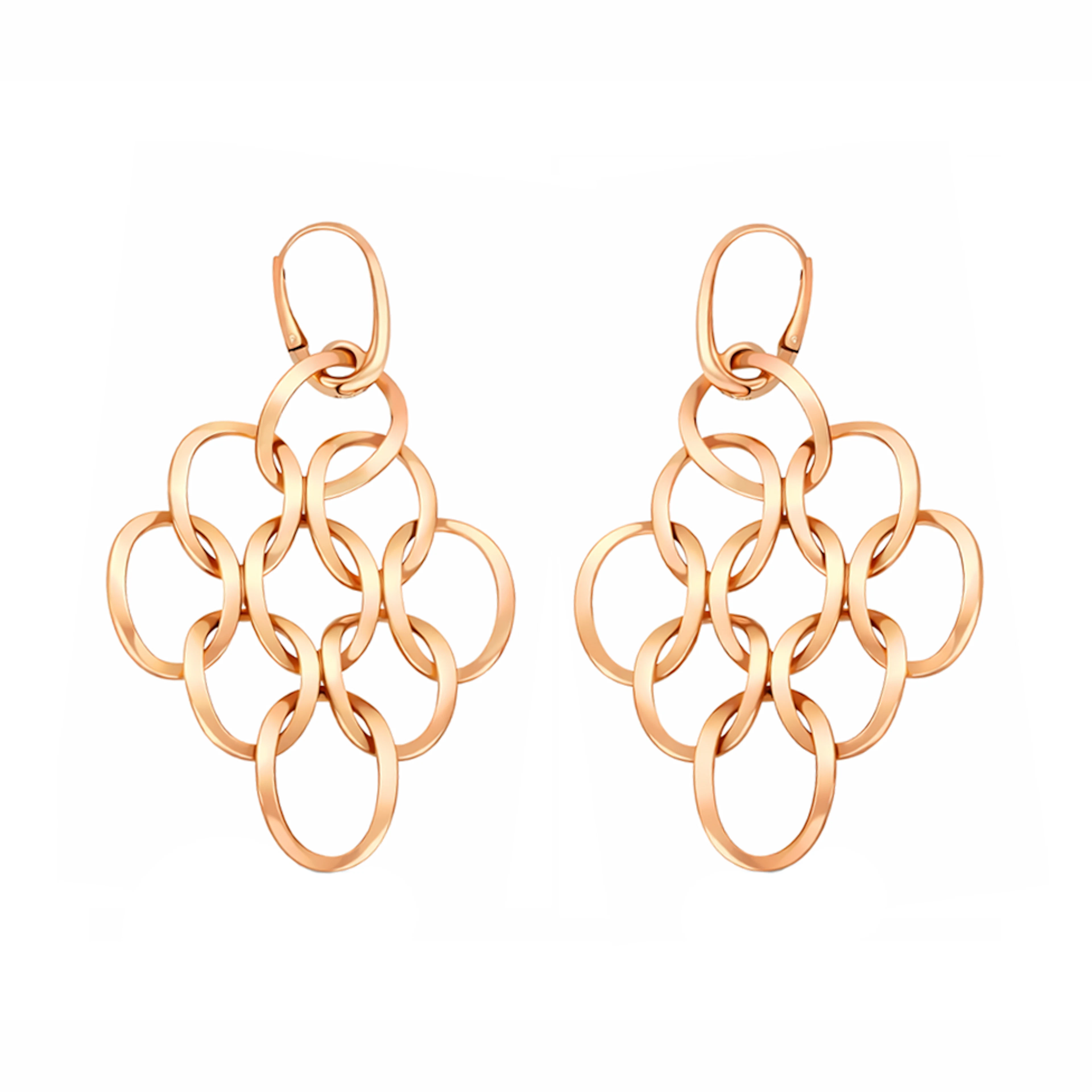 Gold Link Earrings