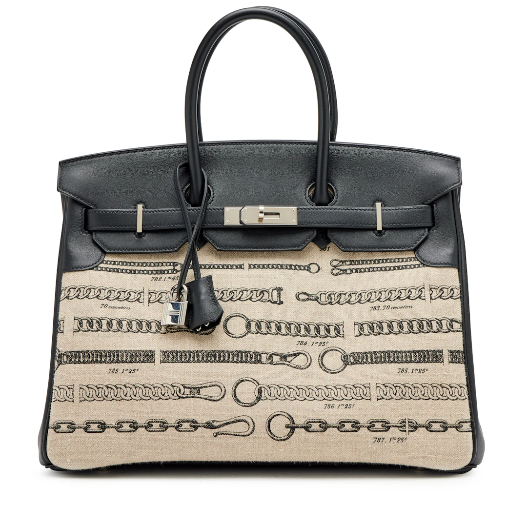 Limited Edition Black Swift and Toile De Camp Déchaînée Birkin 35