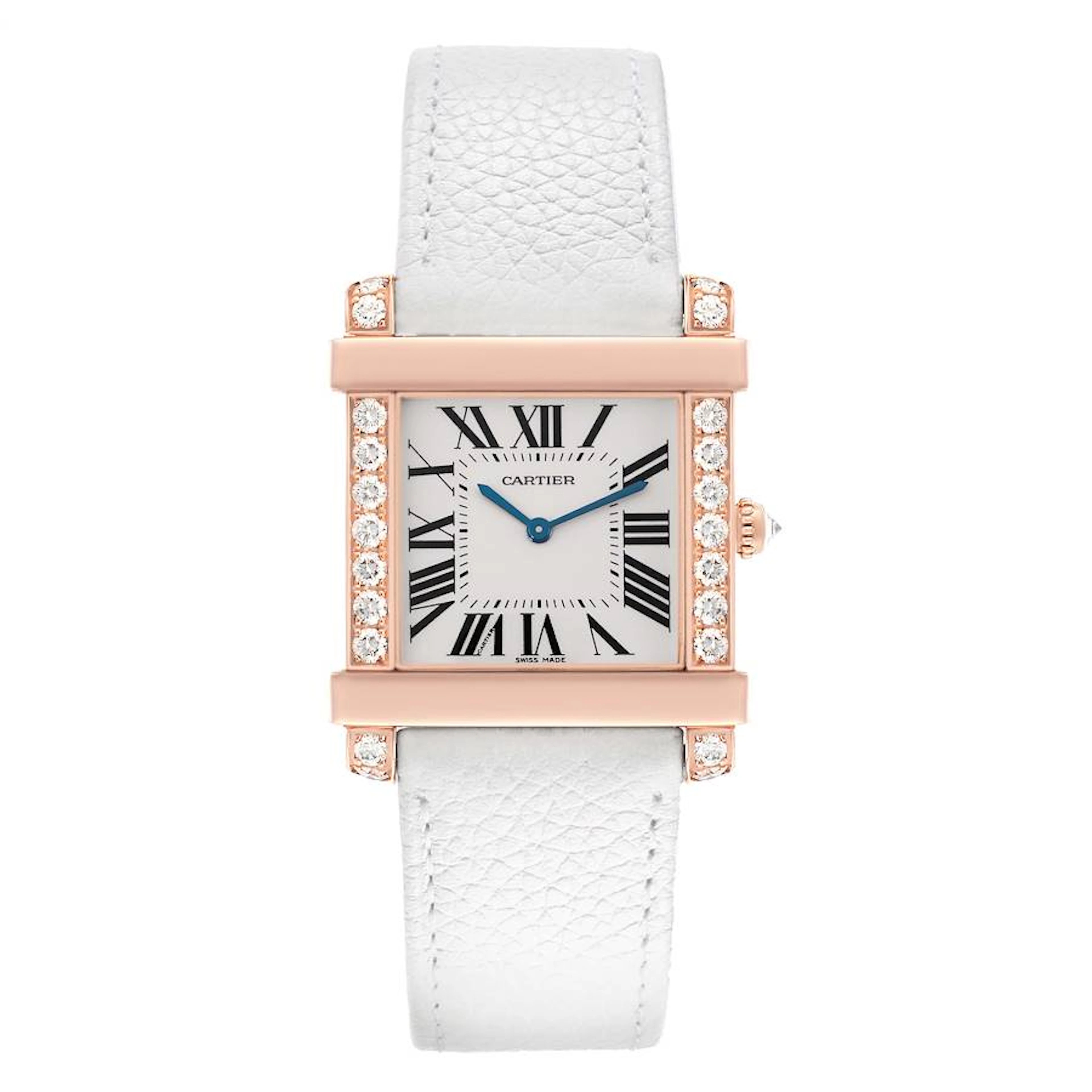 Tank Chinoise (Reference WE300351). A 36mm rose gold diamond set quartz