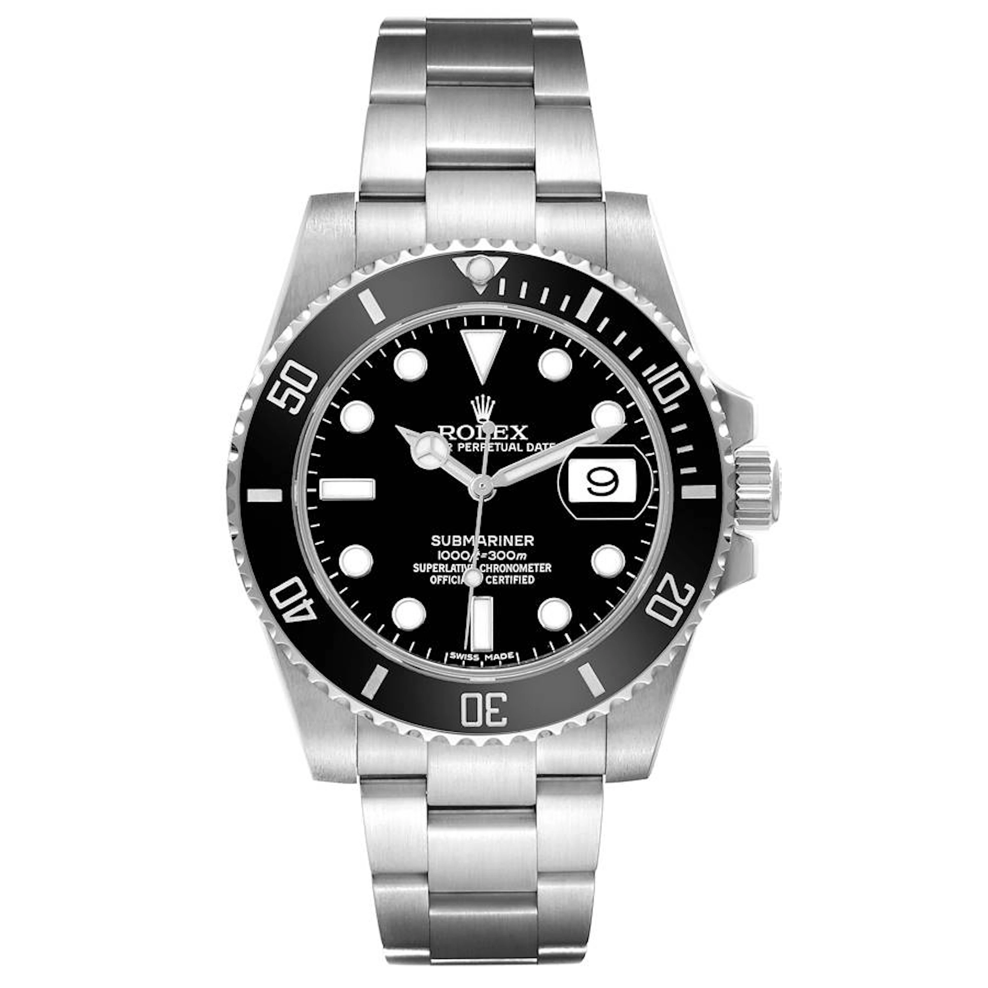 Submariner (Reference 116610LN). A 40mm stainless steel automatic