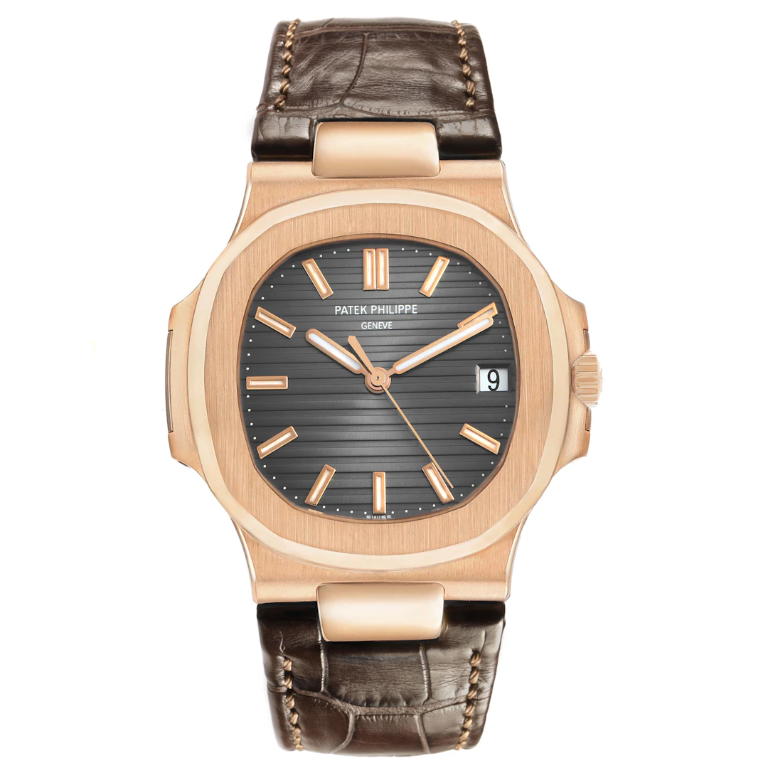 Nautilus (Reference 5711R-001). A 43mm rose gold automatic wristwatch
