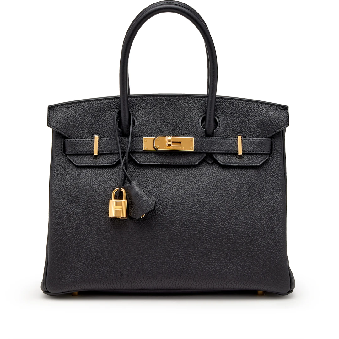 Black Togo Birkin 30 Gold Hardware