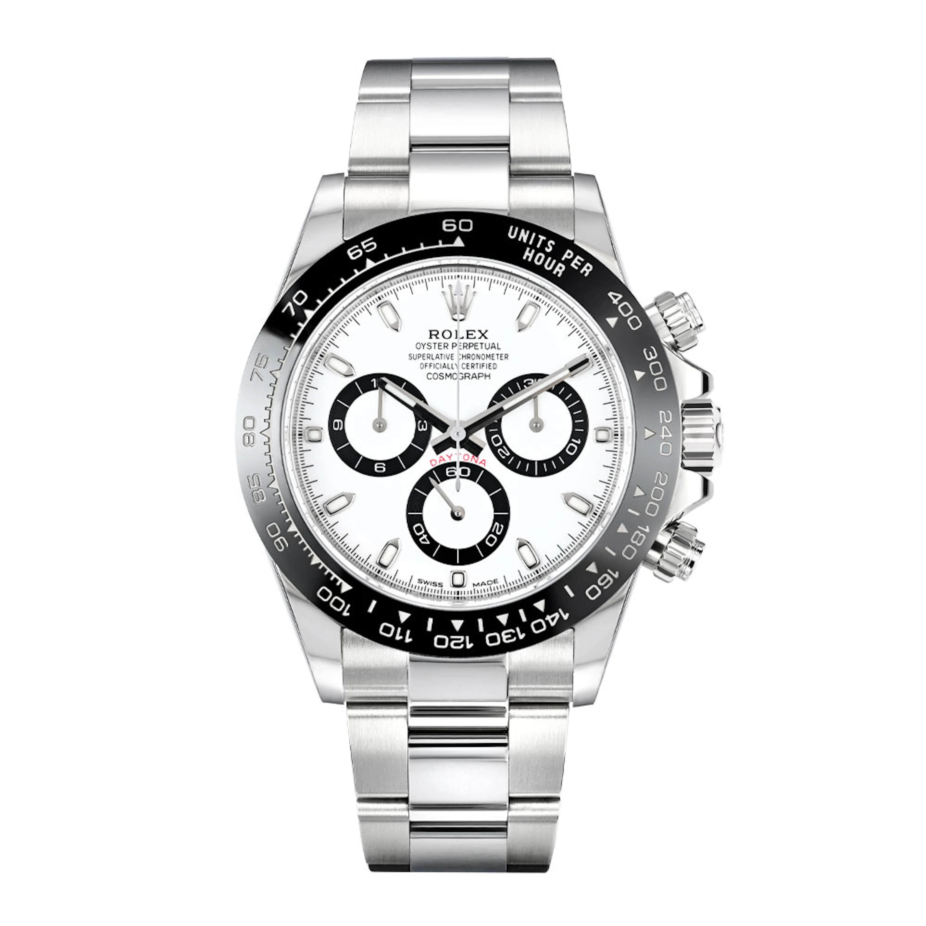 Cosmograph Daytona 'Panda' (Reference 116500LN). A 40mm unworn stainless