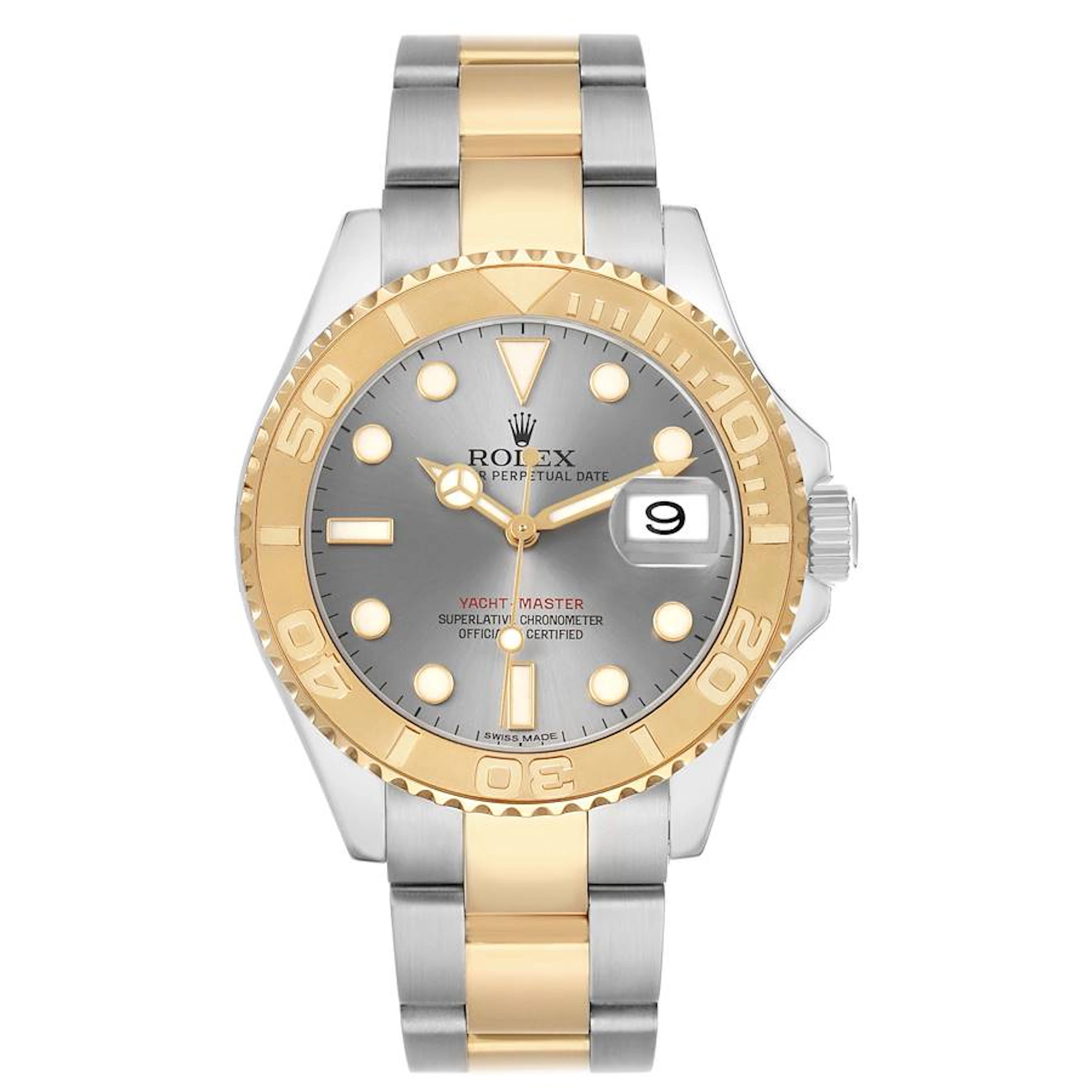 Yacht-Master (Reference 16623). A 40mm yellow gold stainless steel