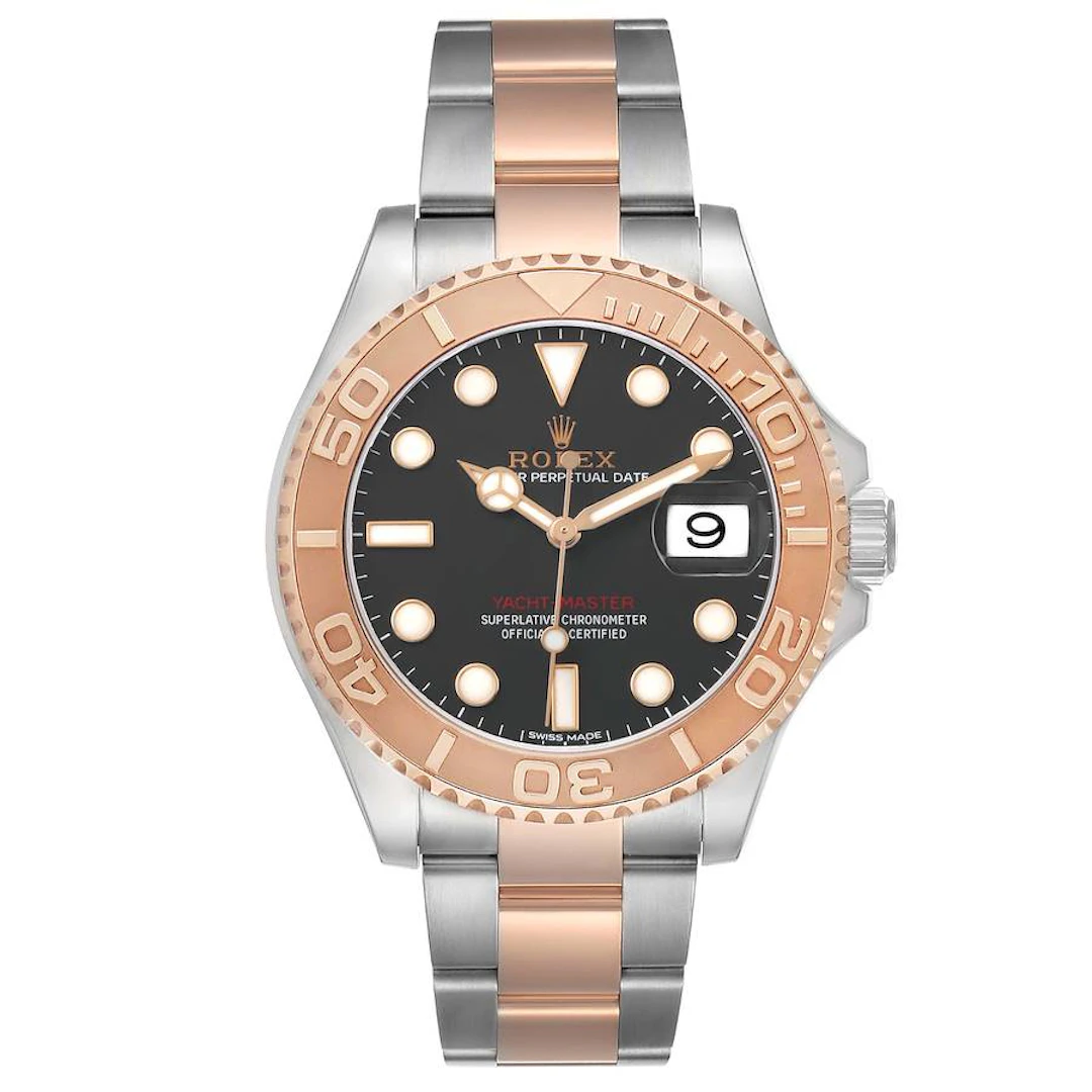 Yacht-Master (Reference 116621). A 40mm rose gold stainless steel