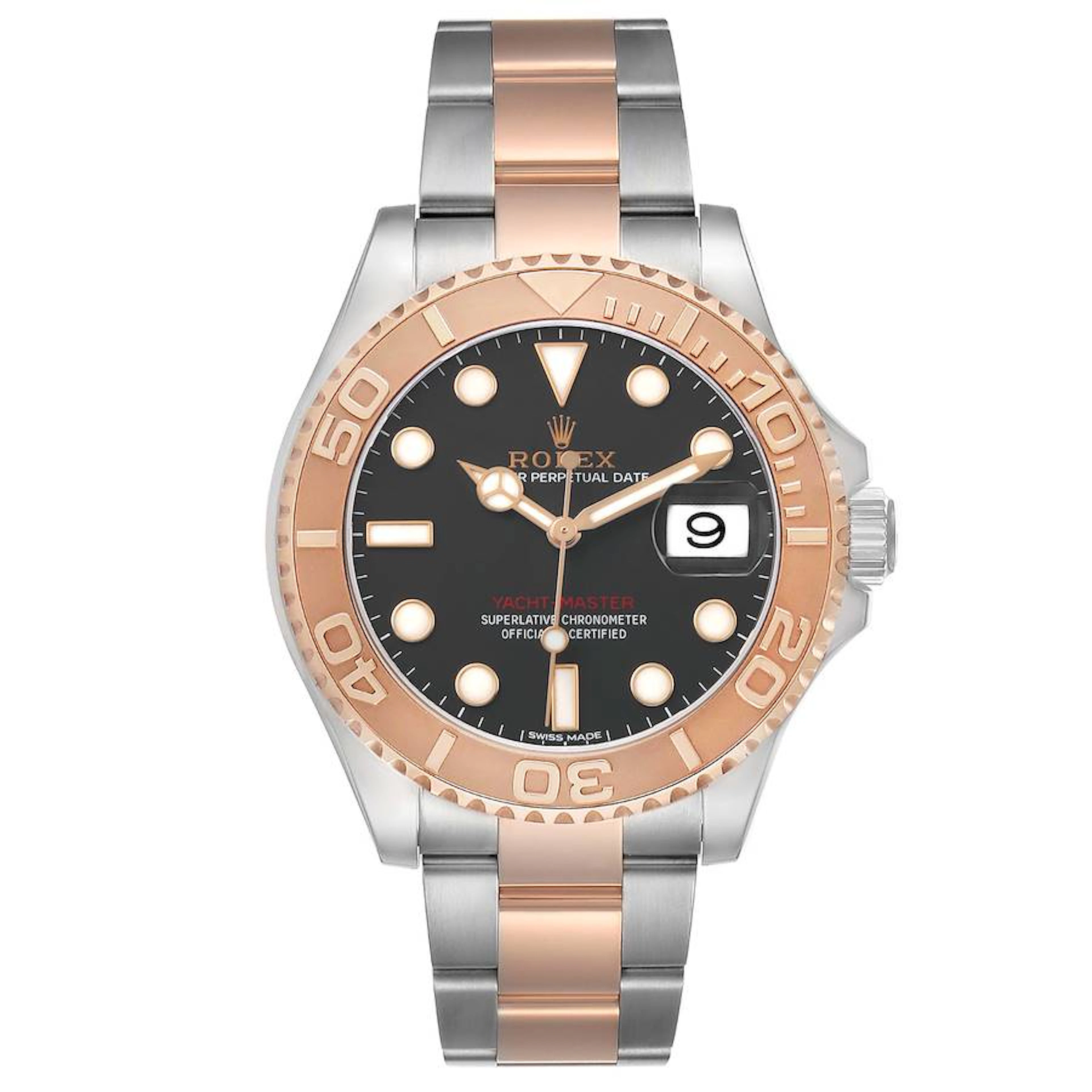 Yacht-Master (Reference 116621). A 40mm rose gold stainless steel