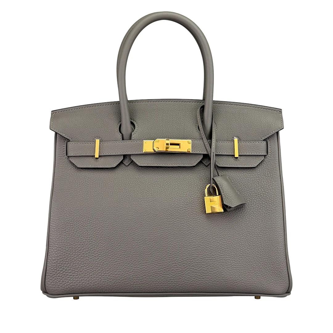 Gris Meyer Togo Birkin 30 Gold Hardware, 2023