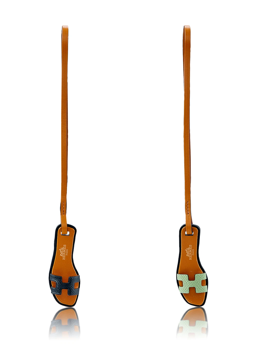 Black and Vert Criquet Epsom Oran Sandal Charms