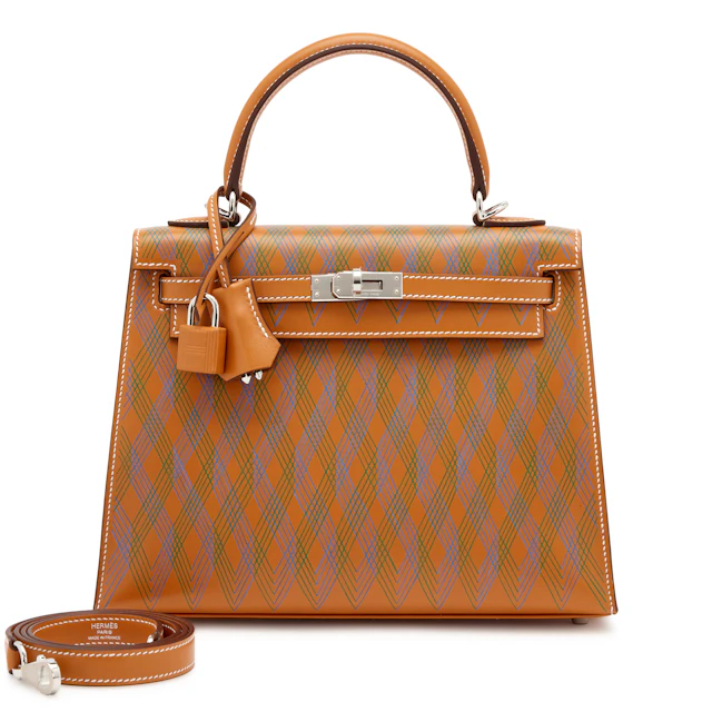 Limited Edition Naturel Sable Butler Sellier Losanges Kelly 25 Palladium