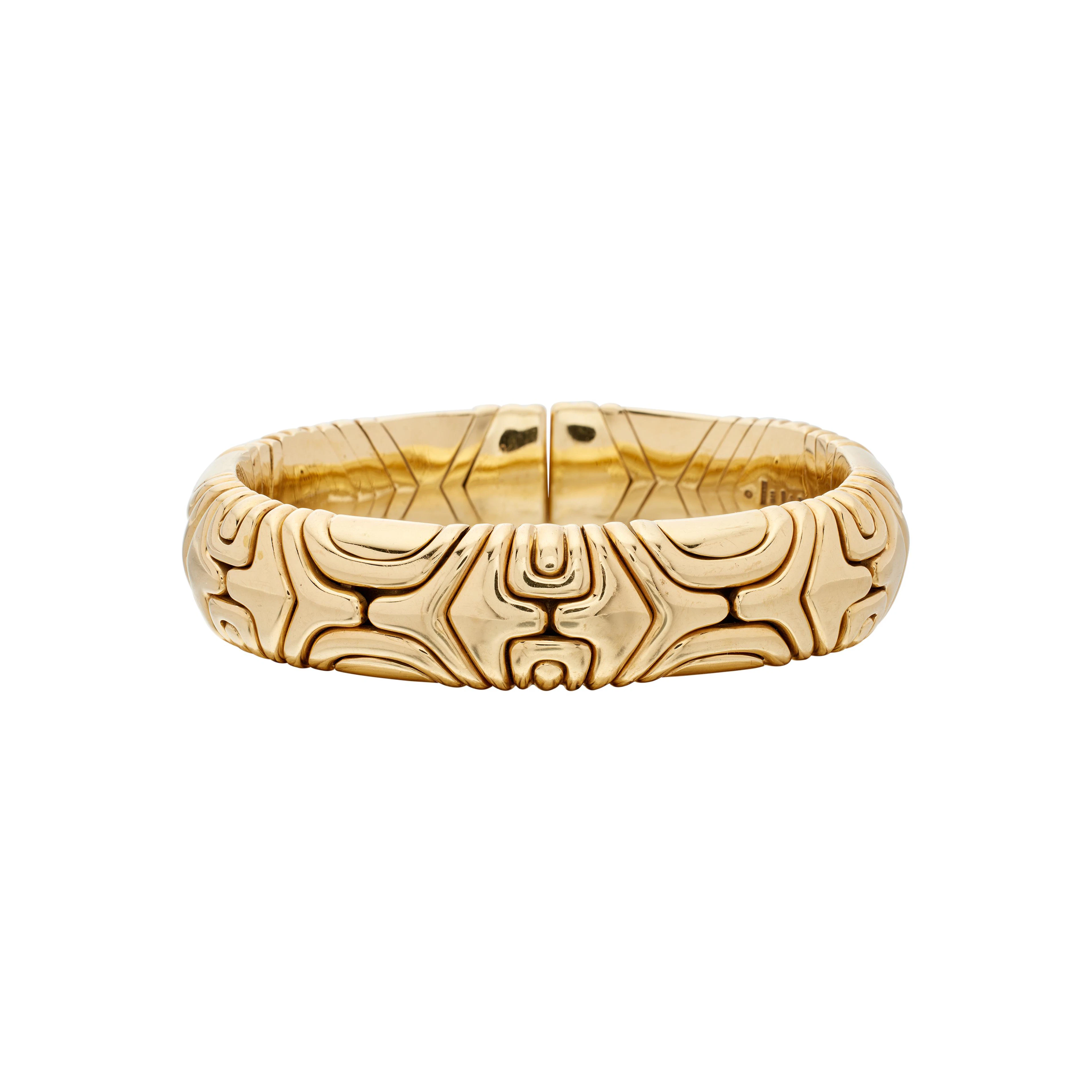 Vintage Gold Alveare Bangle Bracelet