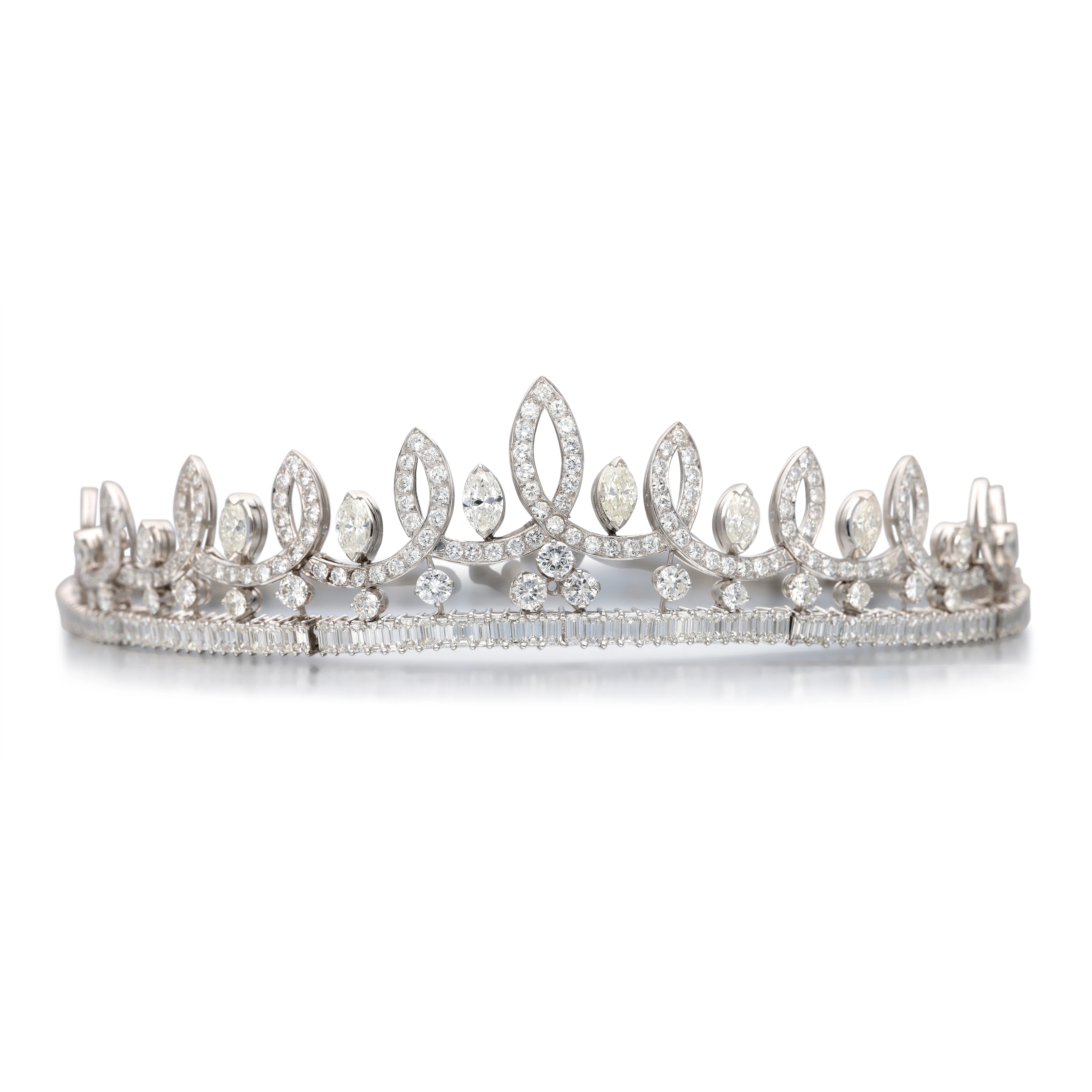 White Gold and Diamond Tiara
