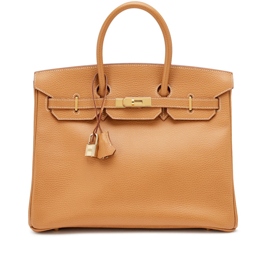 Vintage Naturel Ardennes Birkin 35 Gold Hardware, 2002