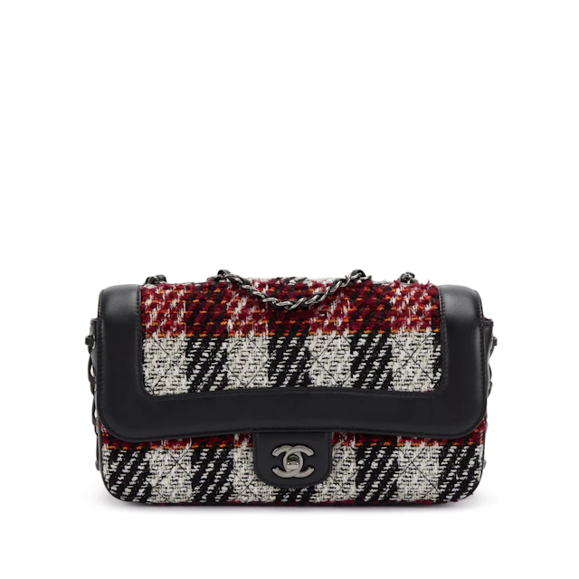 Multicolor Tweed and Calfskin Coco Corset Flap Dark Silver Hardware, 2016-2017