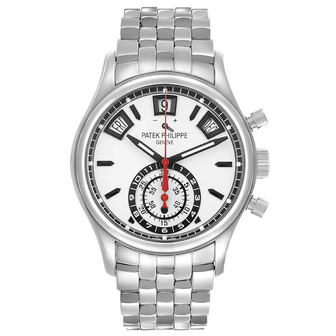 Complications (Reference 5960/1A-001). A 40mm stainless steel automatic