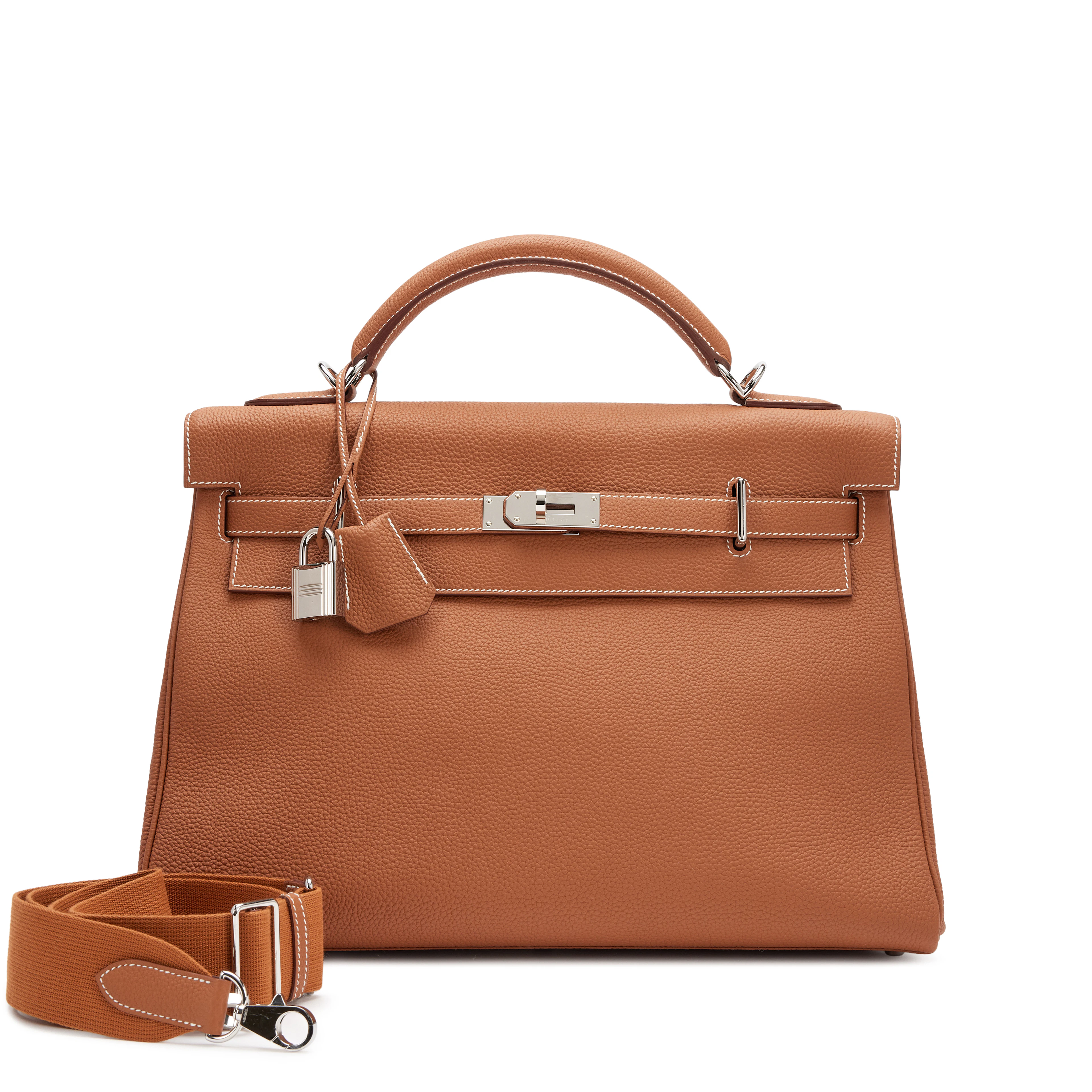Gold Togo Maxi Kelly 42 Retourne Palladium Hardware, 2023