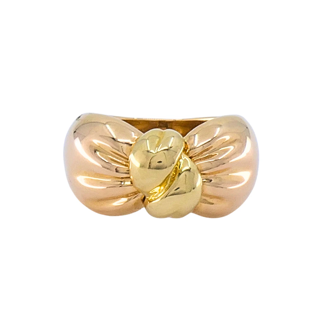 Gold and Rose Gold Knot Ring
