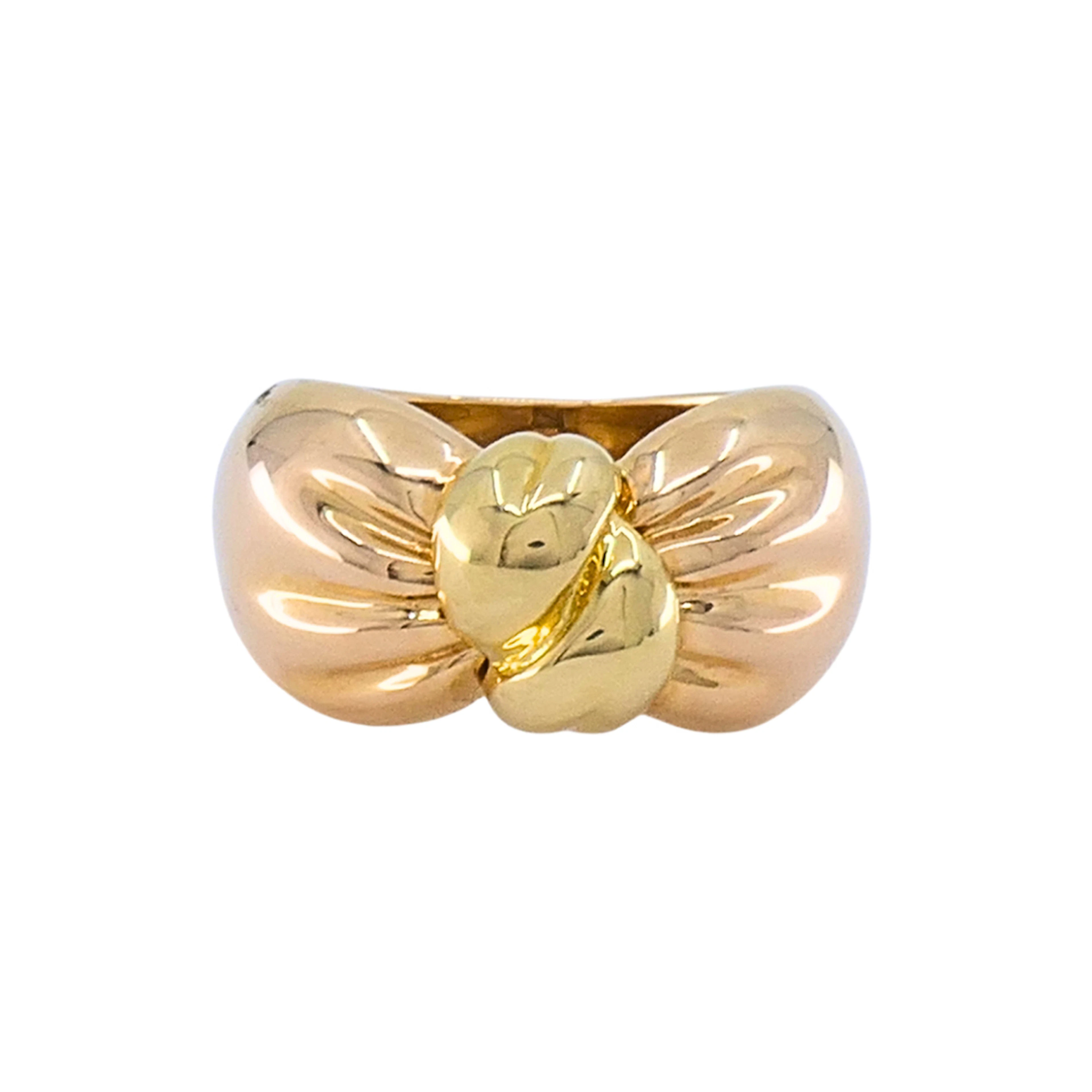 Gold and Rose Gold Knot Ring