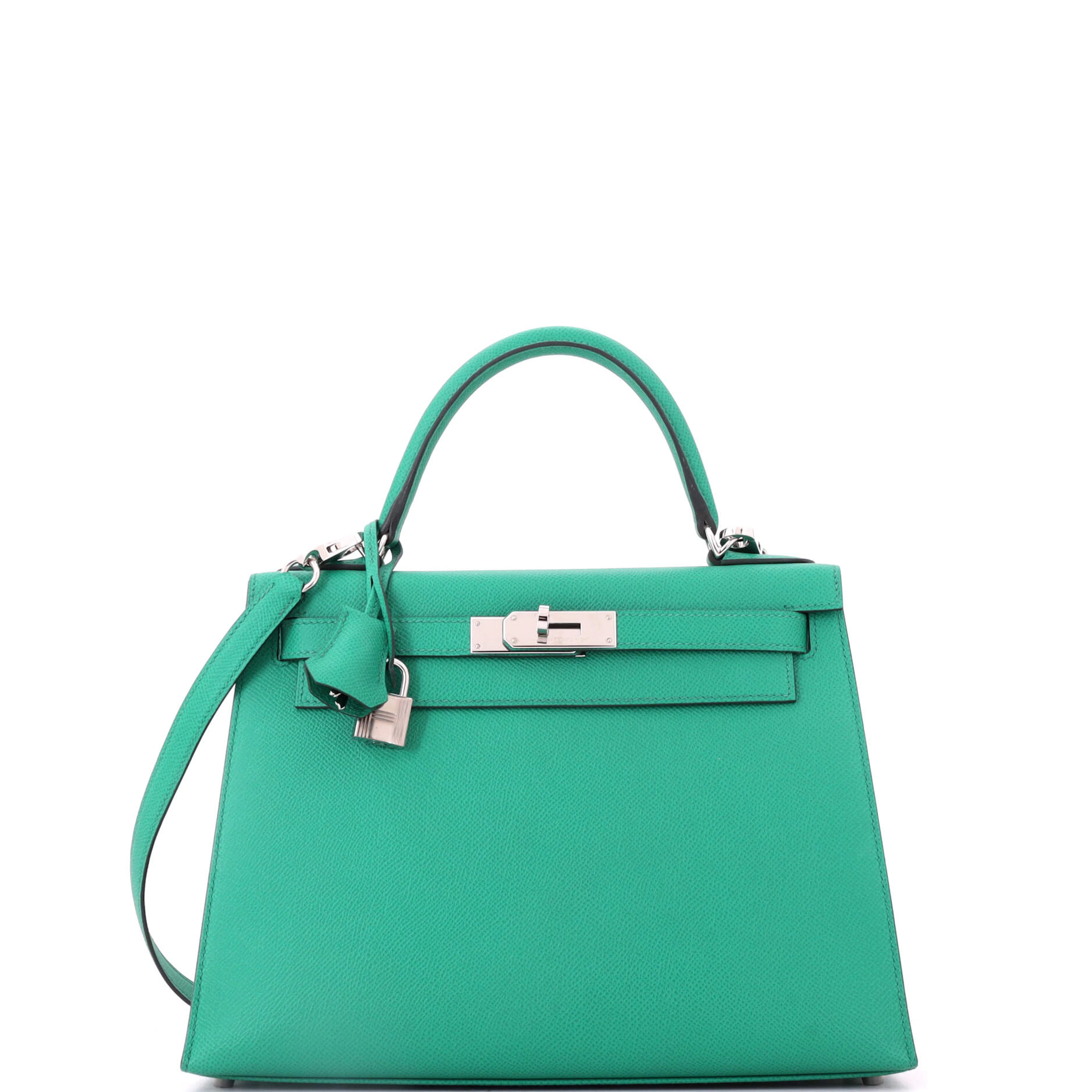 Menthe Epsom Kelly 28 Palladium Hardware, 2020