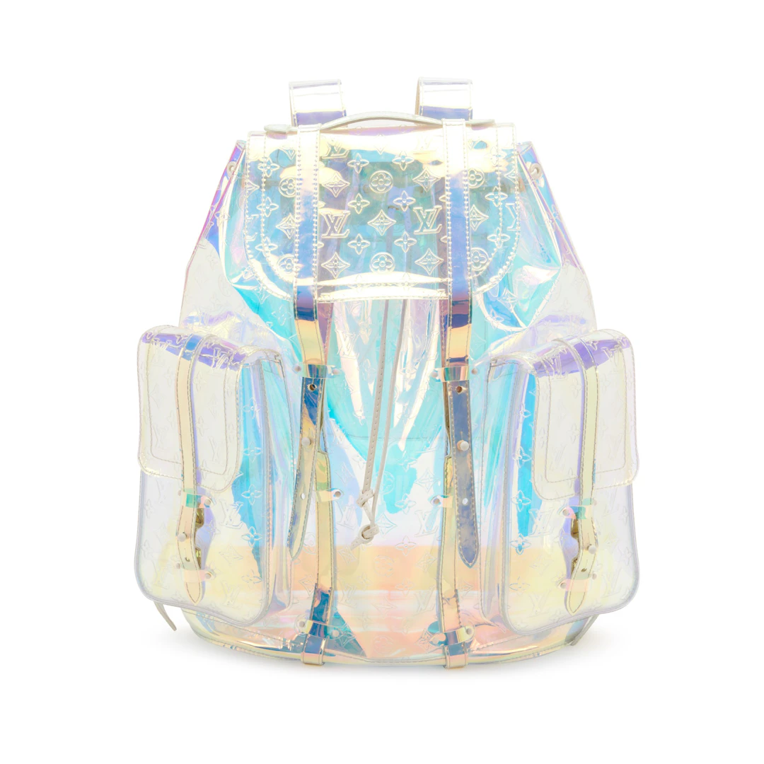 Vigil Abloh Iridescent Monogram Prism Christopher GM Backpack White