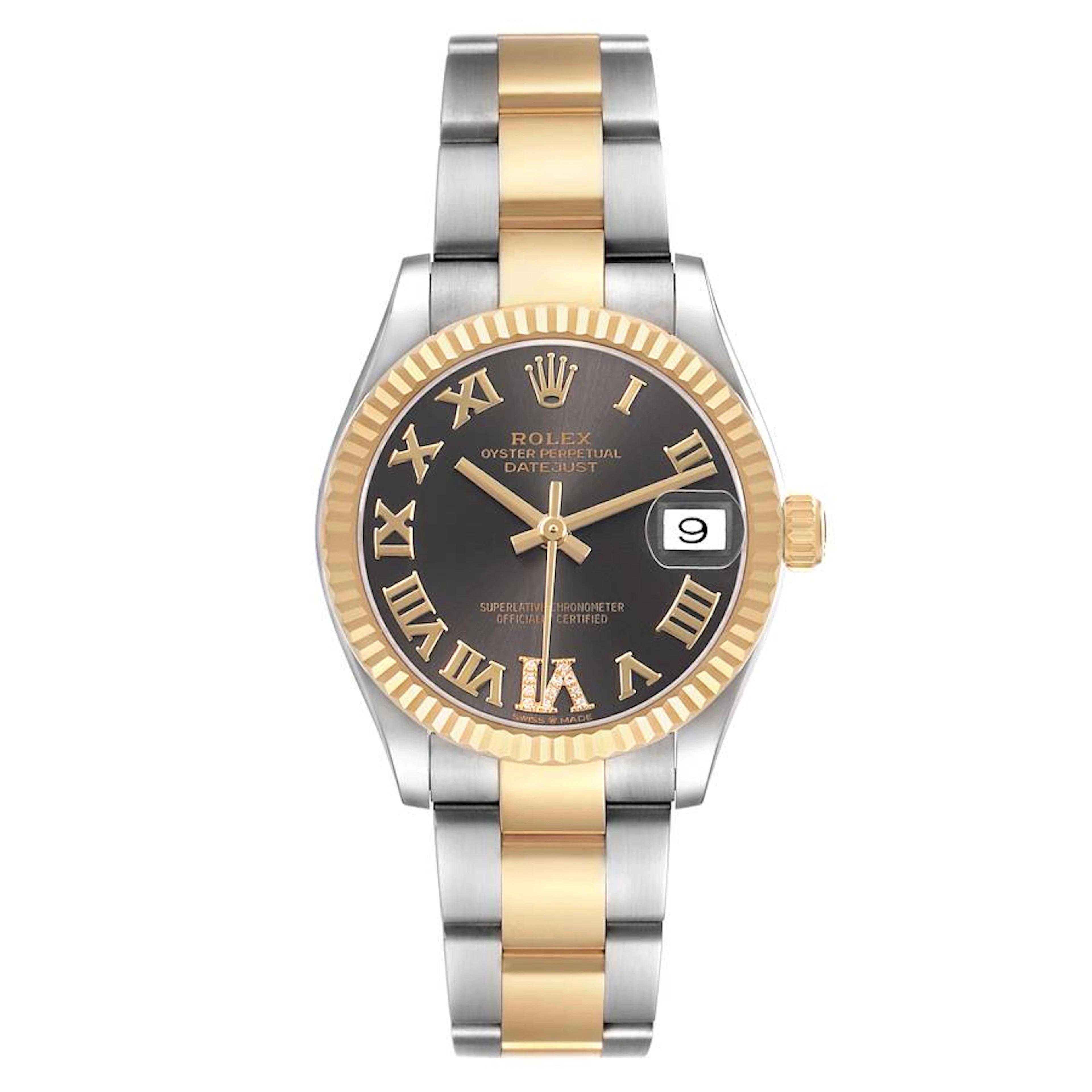 Datejust (Reference 278273). A 31mm yellow gold stainless steel automatic
