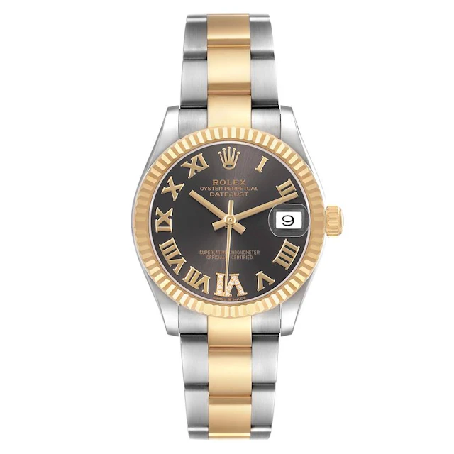 Datejust (Reference 278273). A 31mm yellow gold stainless steel automatic