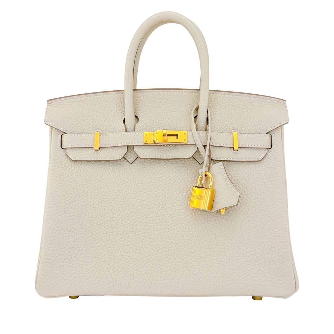 Craie Togo Birkin 25 Gold Hardware, 2026